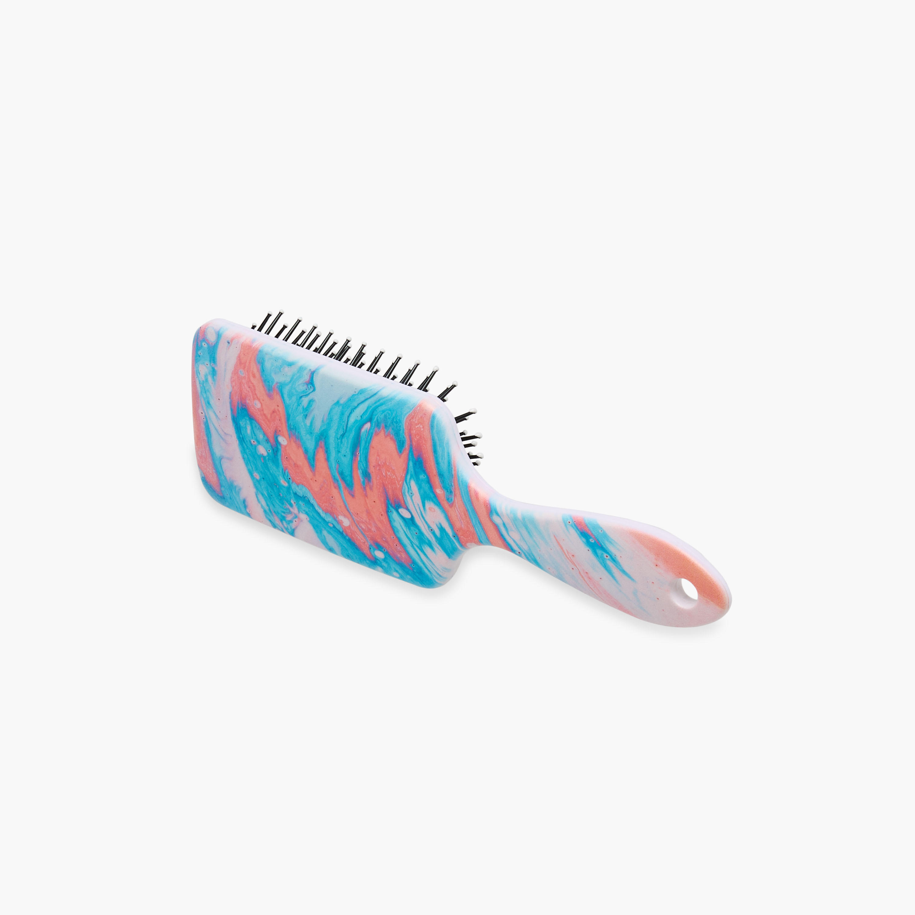 Paddle Hair Brush with Marble Print-women-hairaccessories-brushesandcombs-image-1