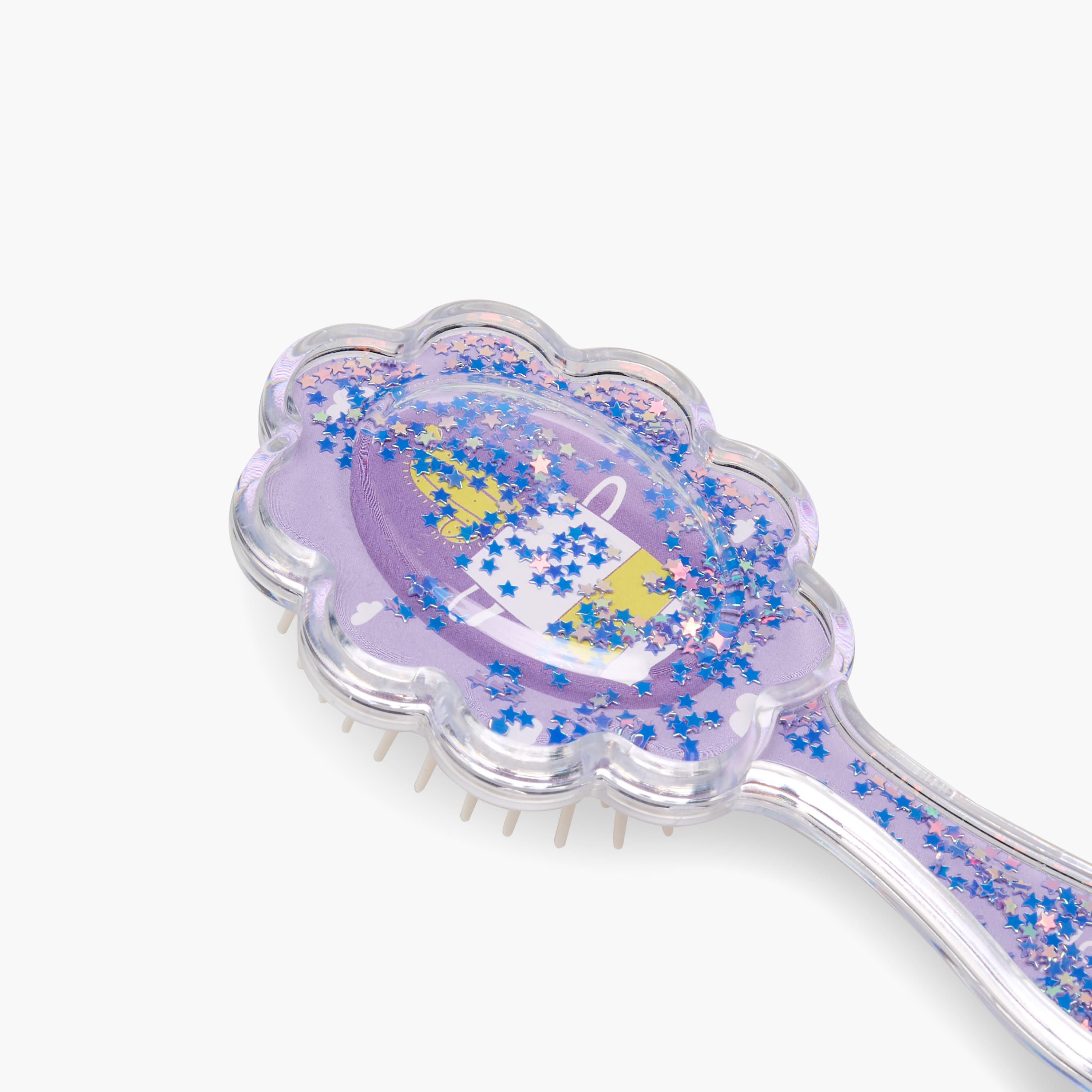 فرشاة شعر لفك التشابك بتزيينات جليتر-women-hairaccessories-brushesandcombs-image-3