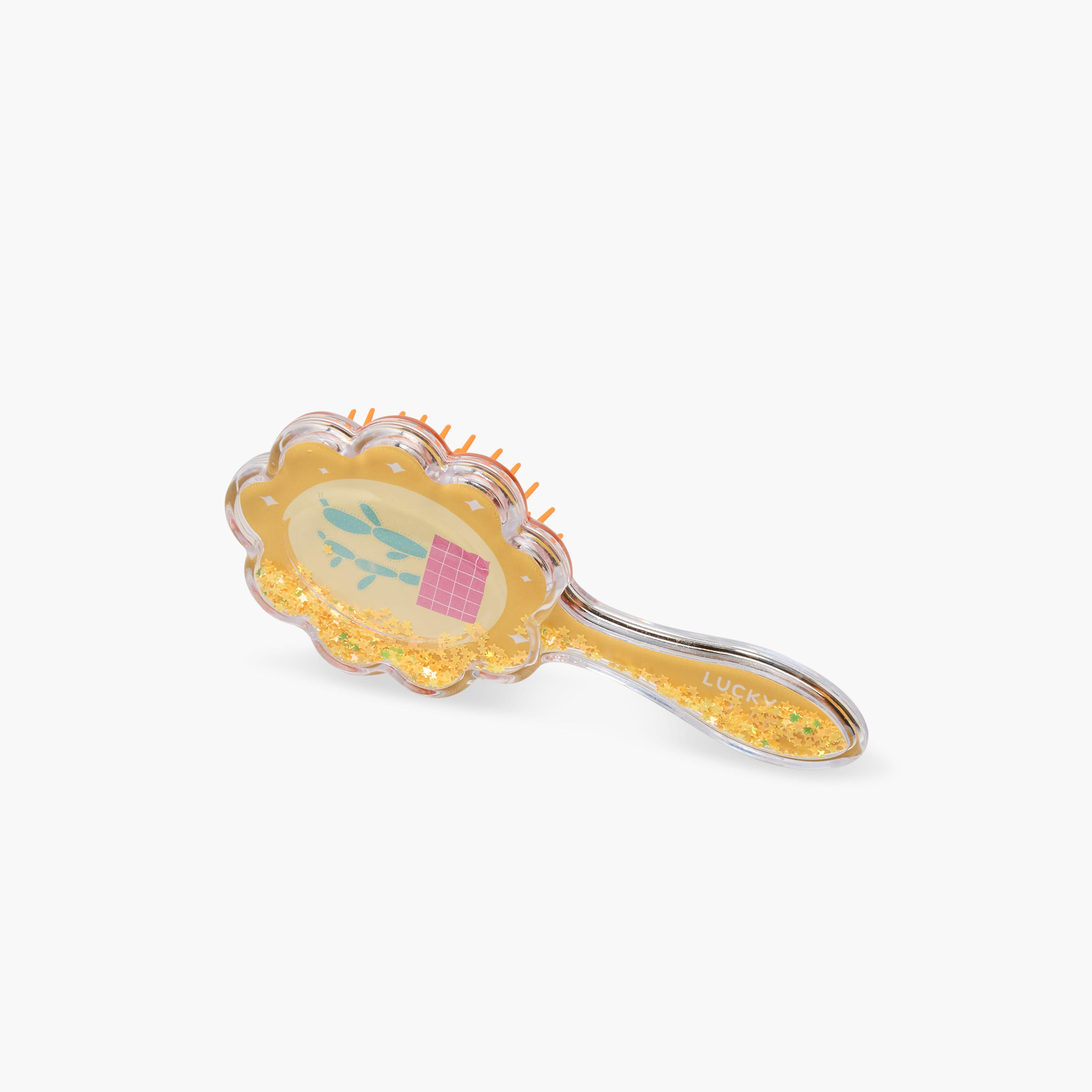 Detangling Hair Brush with Glitter Confetti-women-hairaccessories-brushesandcombs-image-1