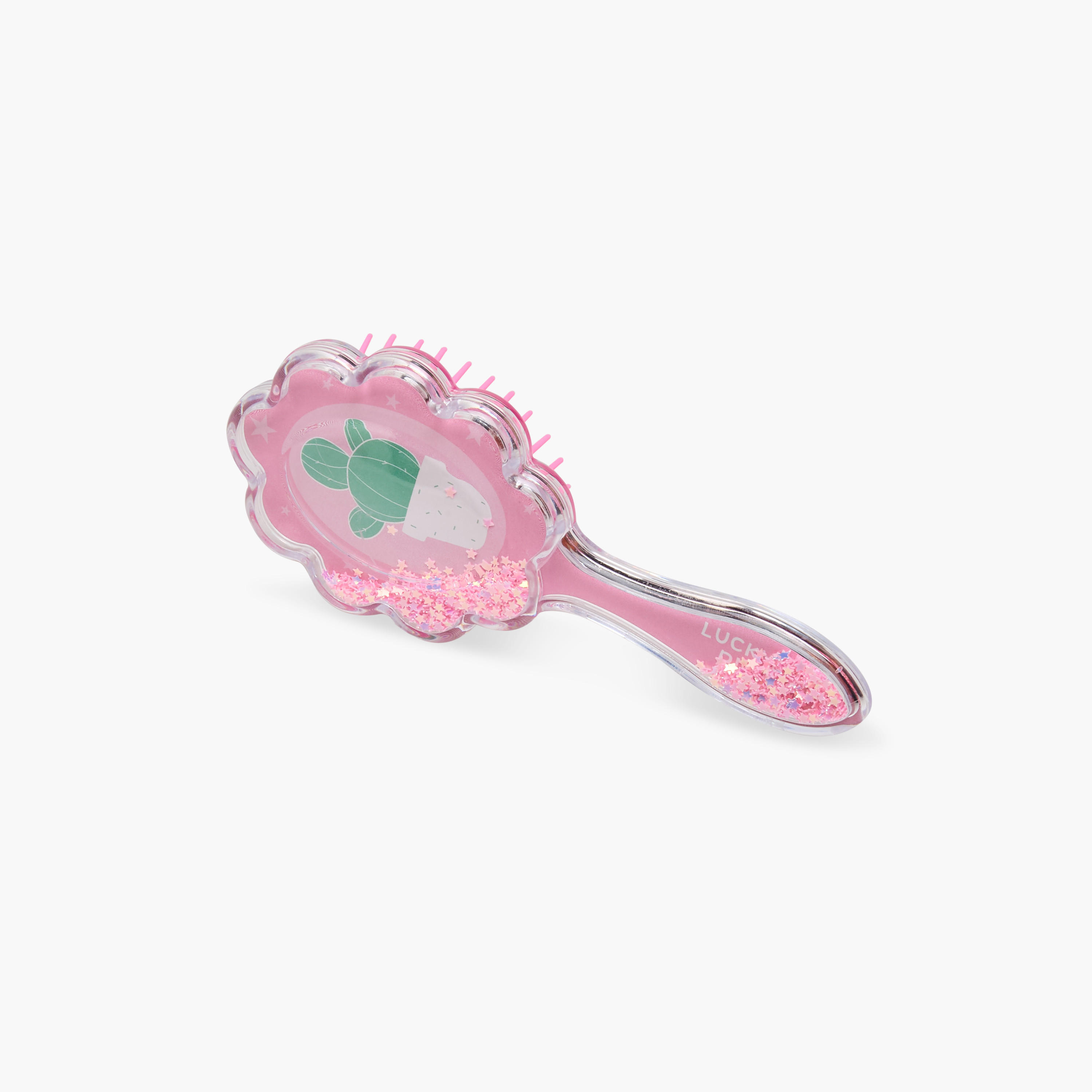 Detangling Hairbrush with Glitter Confetti-women-hairaccessories-brushesandcombs-image-1