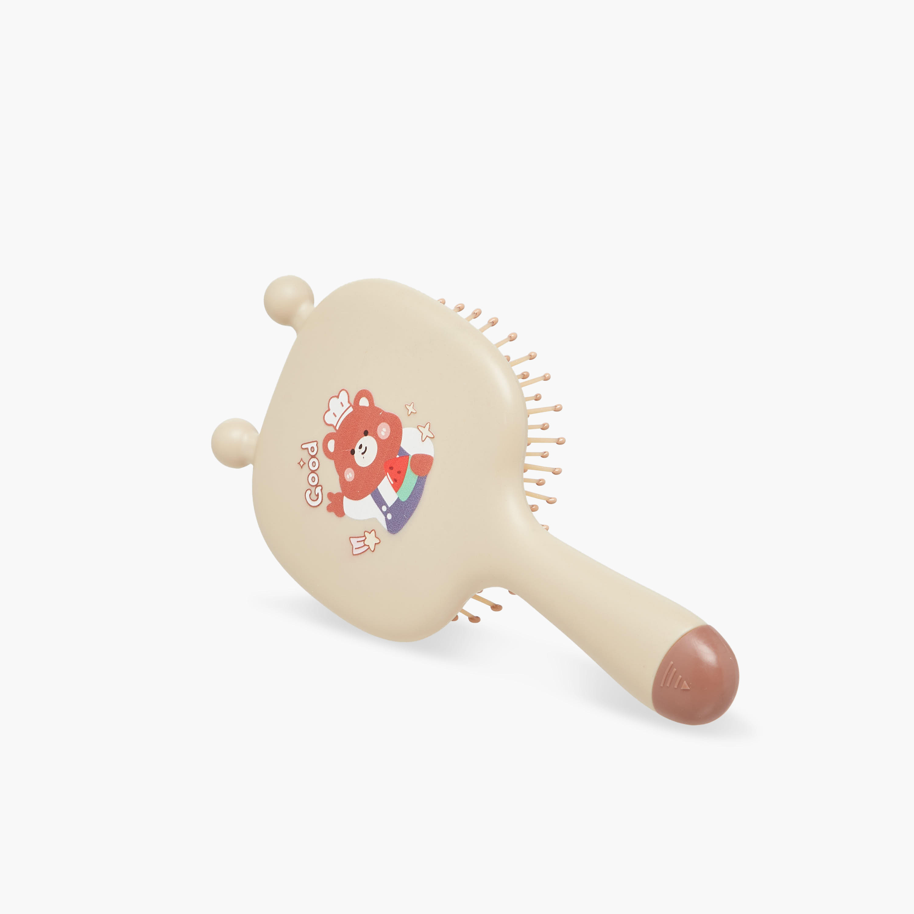 Hairbrush with Glitter Floral Print-women-hairaccessories-brushesandcombs-image-1