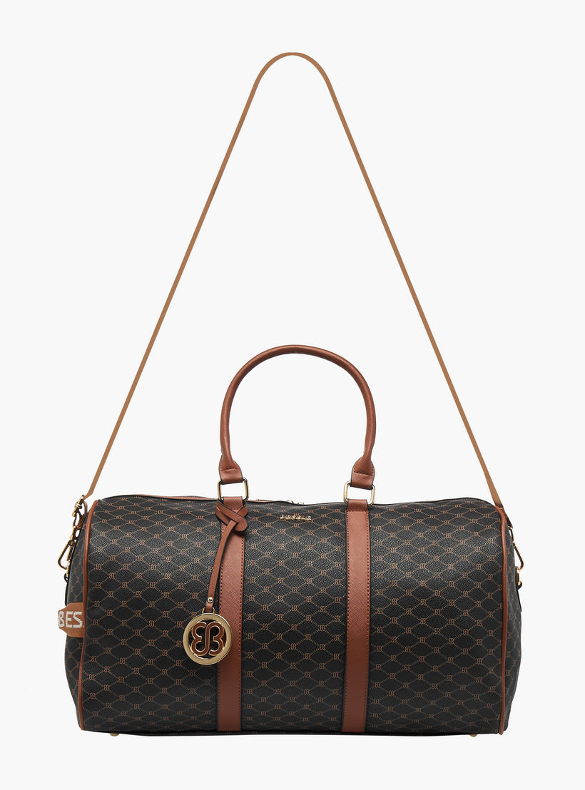 Bessie London Printed Duffle Bag with Bag Charm-women-bagsandwallets-handbags-image-3