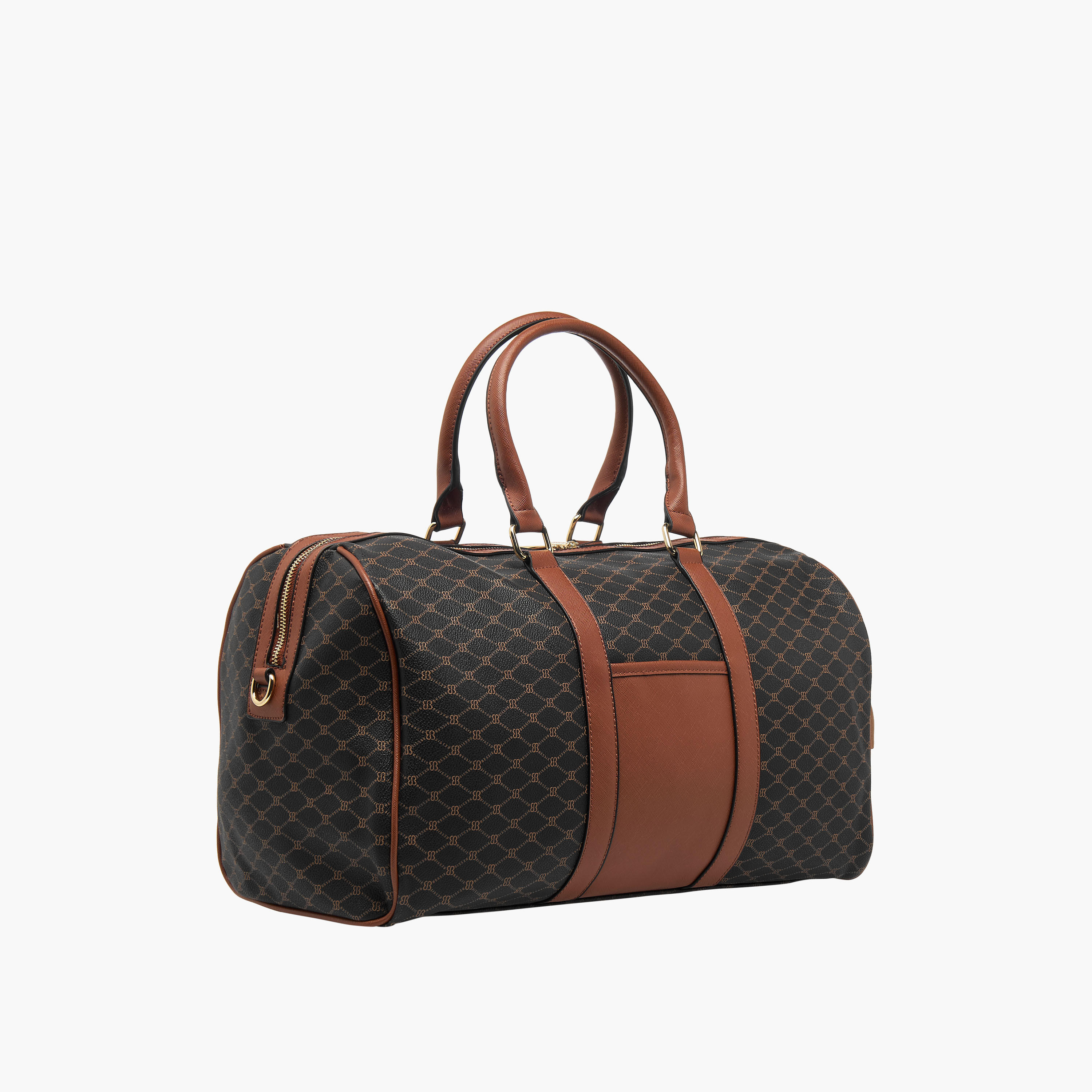 Bessie London Printed Duffle Bag with Bag Charm-women-bagsandwallets-handbags-image-4