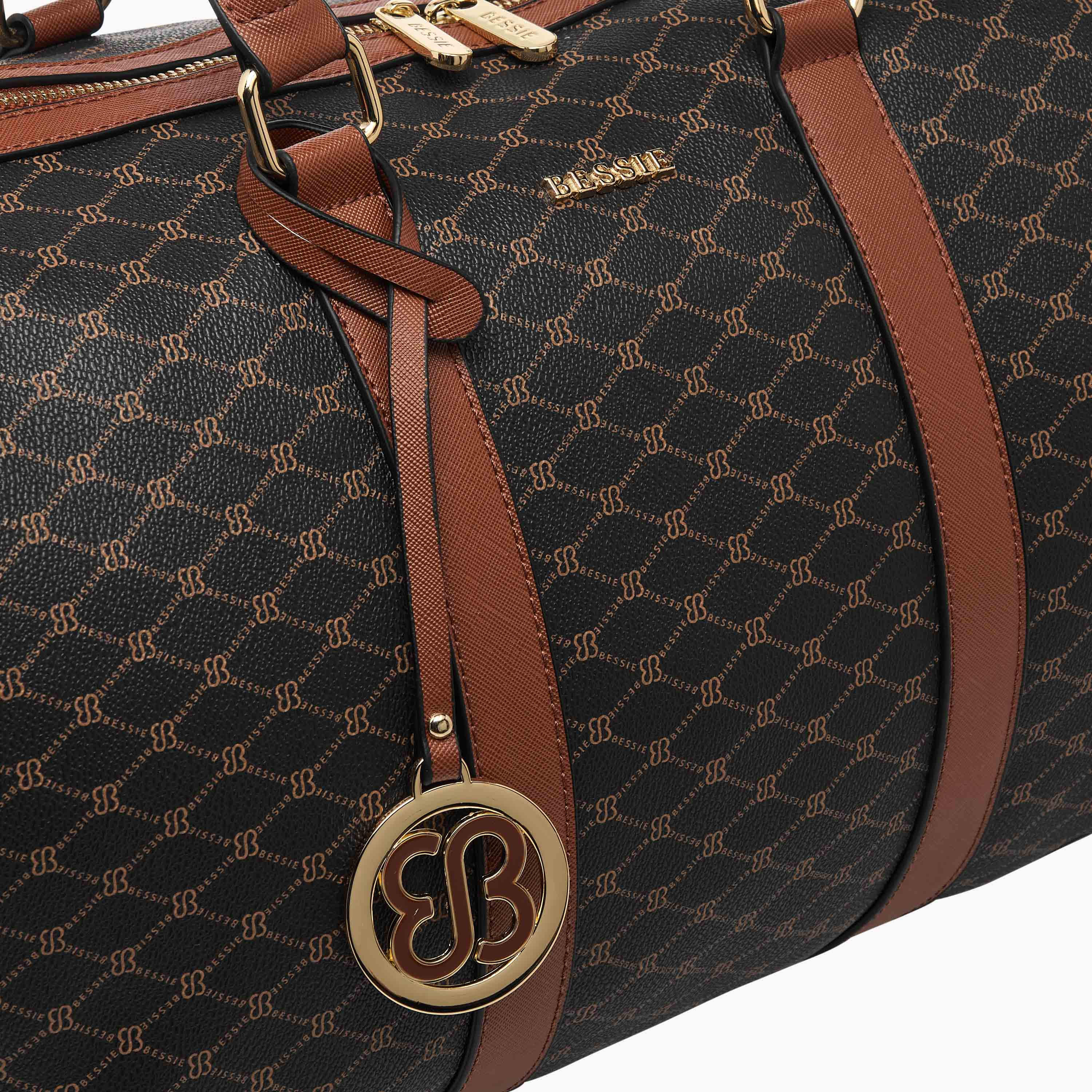 Bessie London Printed Duffle Bag with Bag Charm-women-bagsandwallets-handbags-image-5