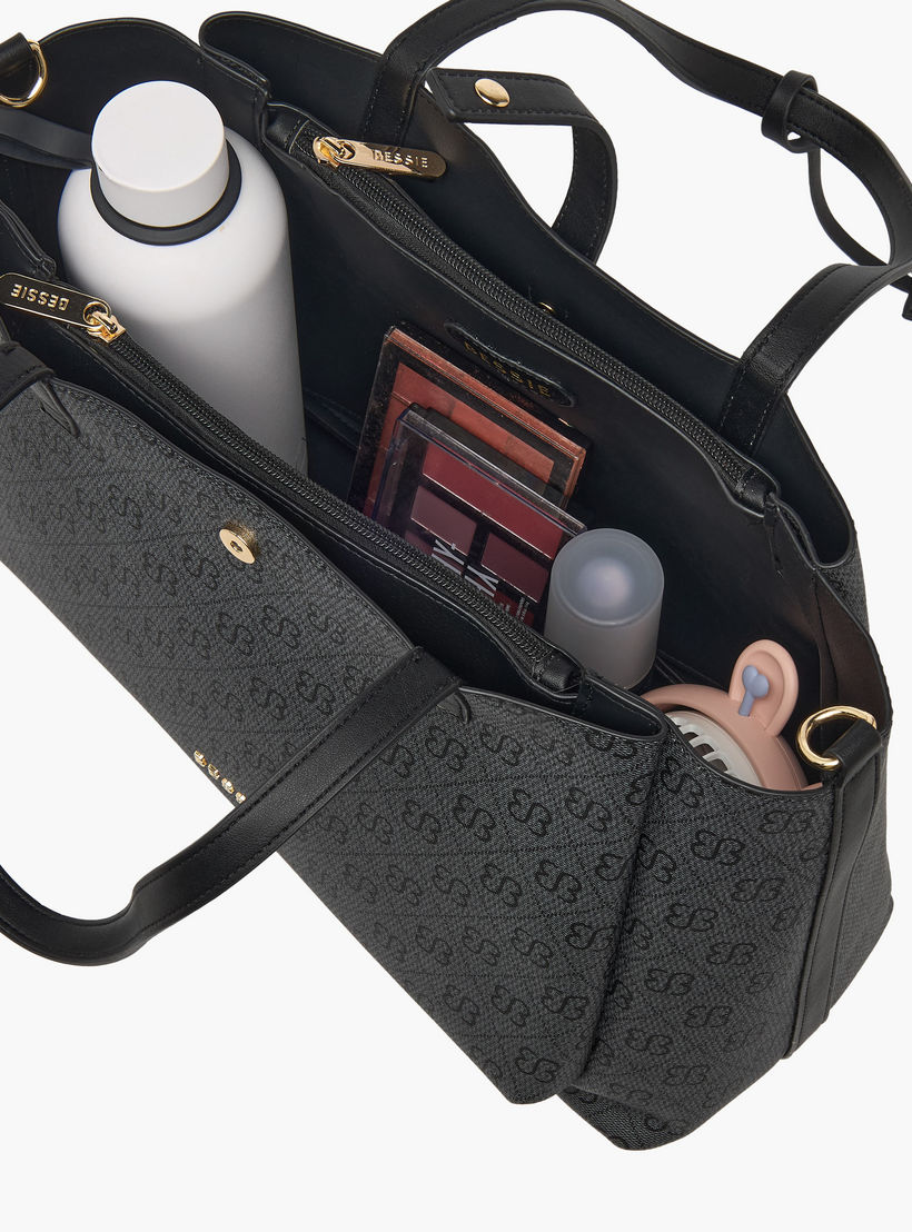 شنطة توتي بسحاب إغلاق وطبعات من بيسي لندن-women-bagsandwallets-handbags-image-9