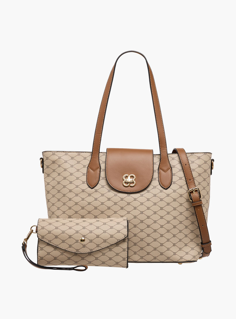 شنطة توتي بطبعات ومحفظة من بيسي لندن-women-bagsandwallets-handbags-image-1