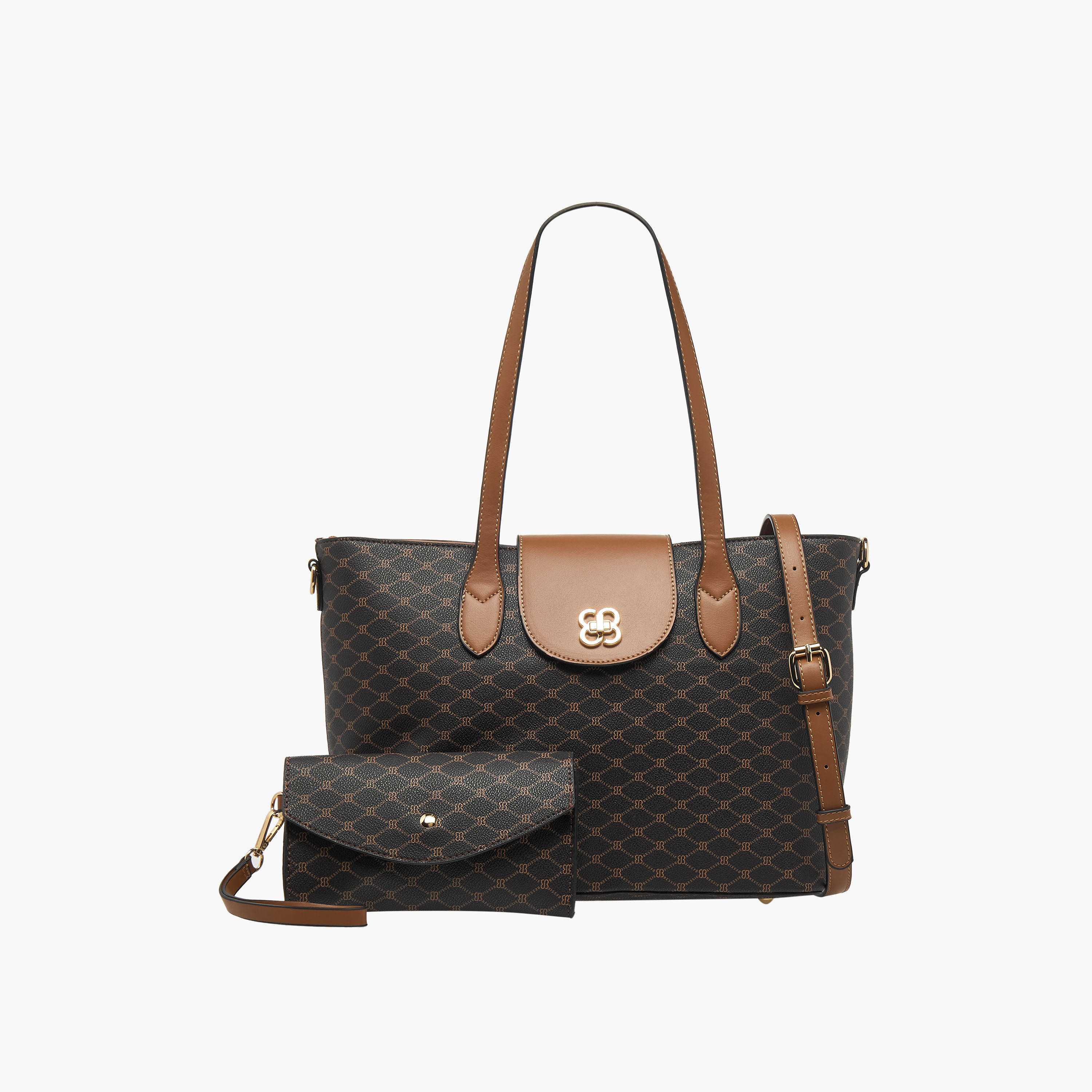 شنطة توتي بطبعات ومحفظة من بيسي لندن-women-bagsandwallets-handbags-image-1