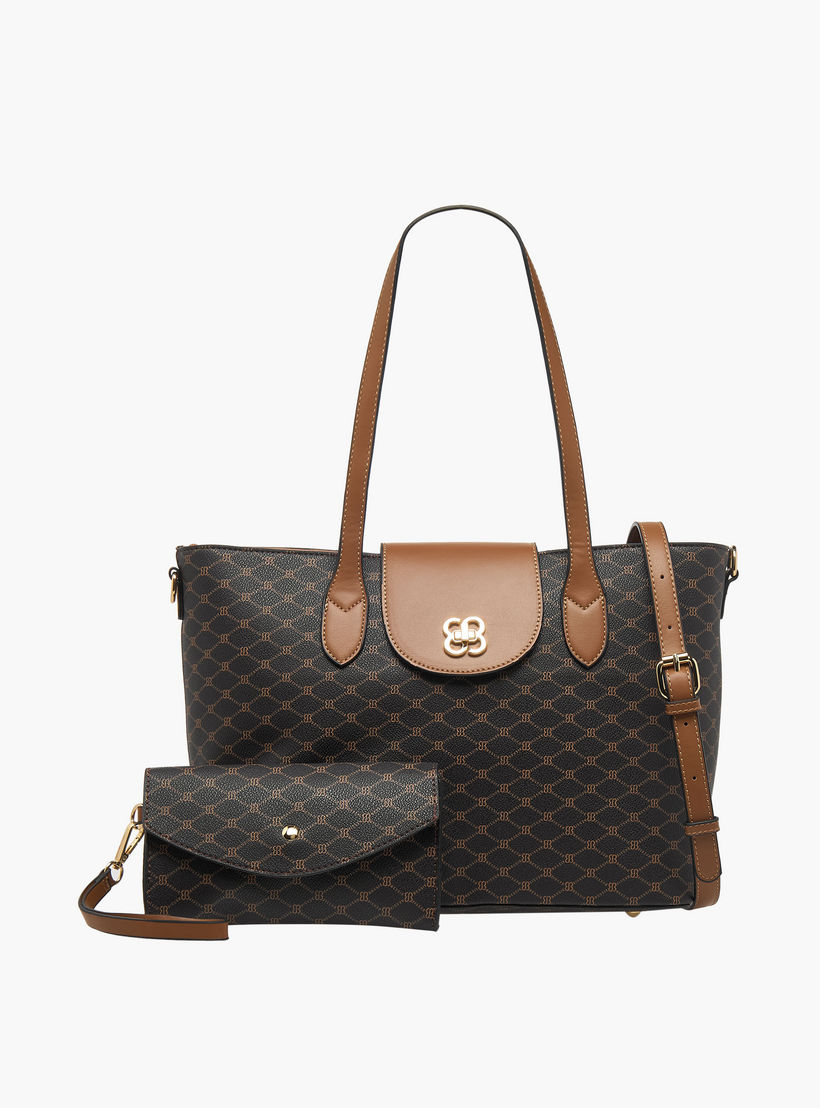 شنطة توتي بطبعات ومحفظة من بيسي لندن-women-bagsandwallets-handbags-image-1