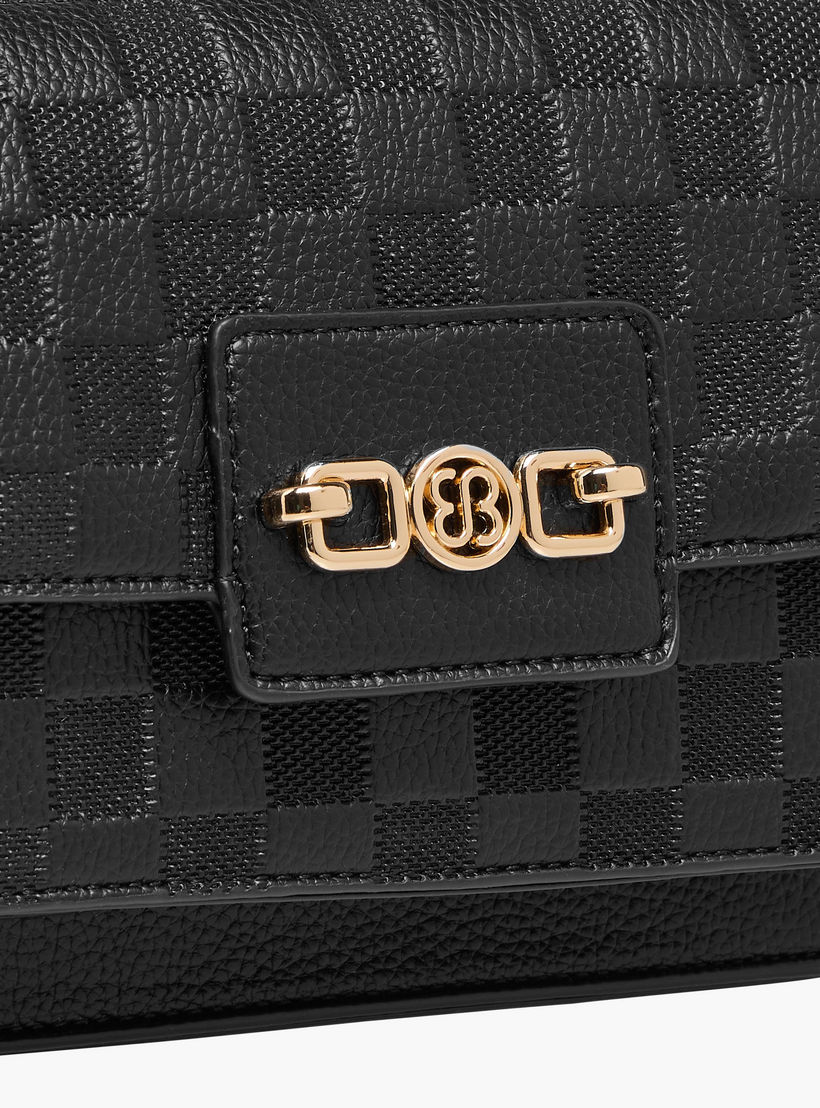 شنطة كروس بودي مربعات منقوشة بحزام سلسة من بيسي لندن-women-bagsandwallets-handbags-image-5