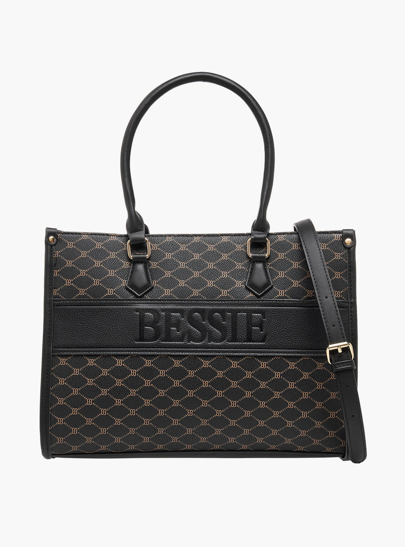 شنطة توتي بحزام قابل للفصل وطبعات مونوجرام من بيسي لندن-women-bagsandwallets-handbags-image-1