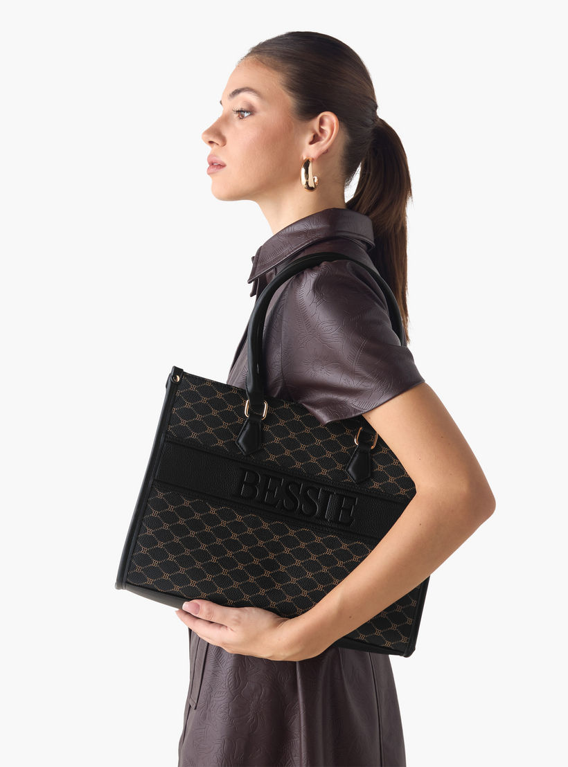 شنطة توتي بحزام قابل للفصل وطبعات مونوجرام من بيسي لندن-women-bagsandwallets-handbags-image-2