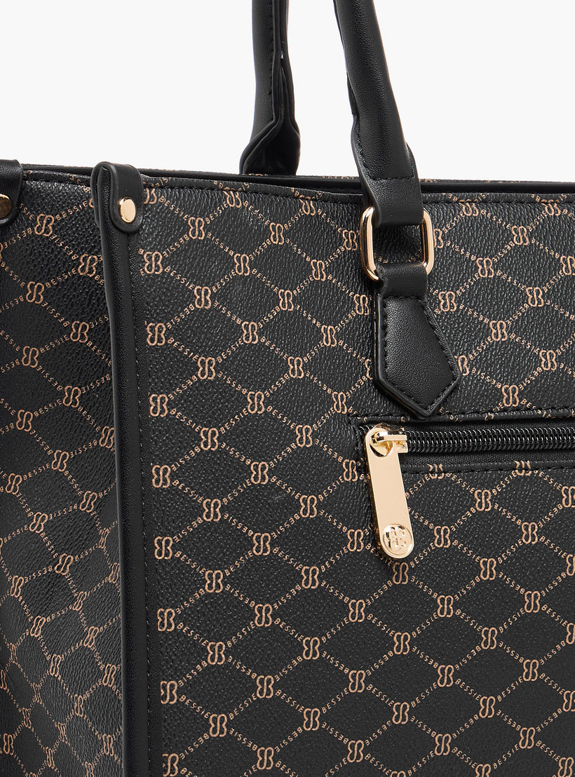 شنطة توتي بحزام قابل للفصل وطبعات مونوجرام من بيسي لندن-women-bagsandwallets-handbags-image-6