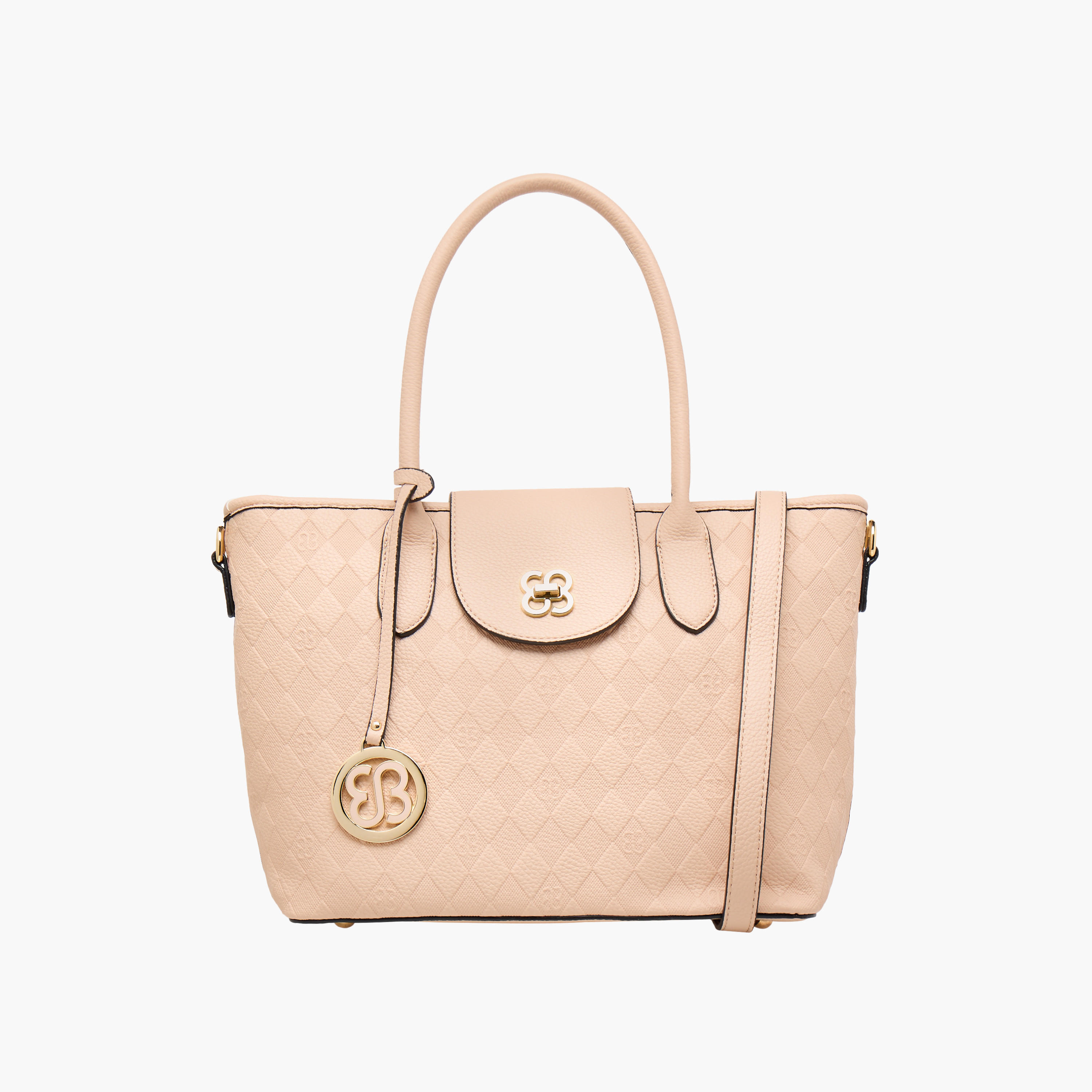 شنطة توتي بارزة الملمس بحزام قابل للفصل من بيسي لندن-women-bagsandwallets-handbags-image-1