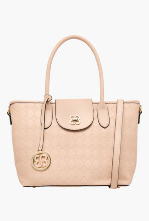 شنطة توتي بارزة الملمس بحزام قابل للفصل من بيسي لندن-women-bagsandwallets-handbags-image-1