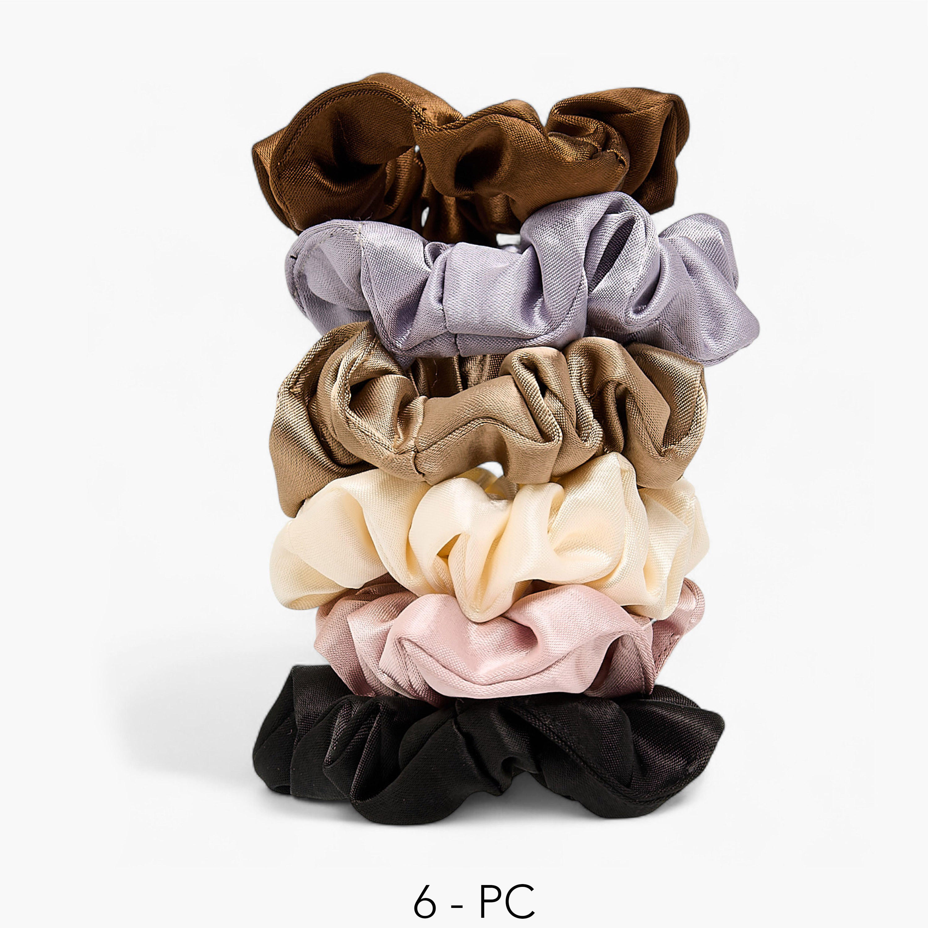 ربطات شعر - طقم 6 قطع-women-hairaccessories-scrunchies-image-1