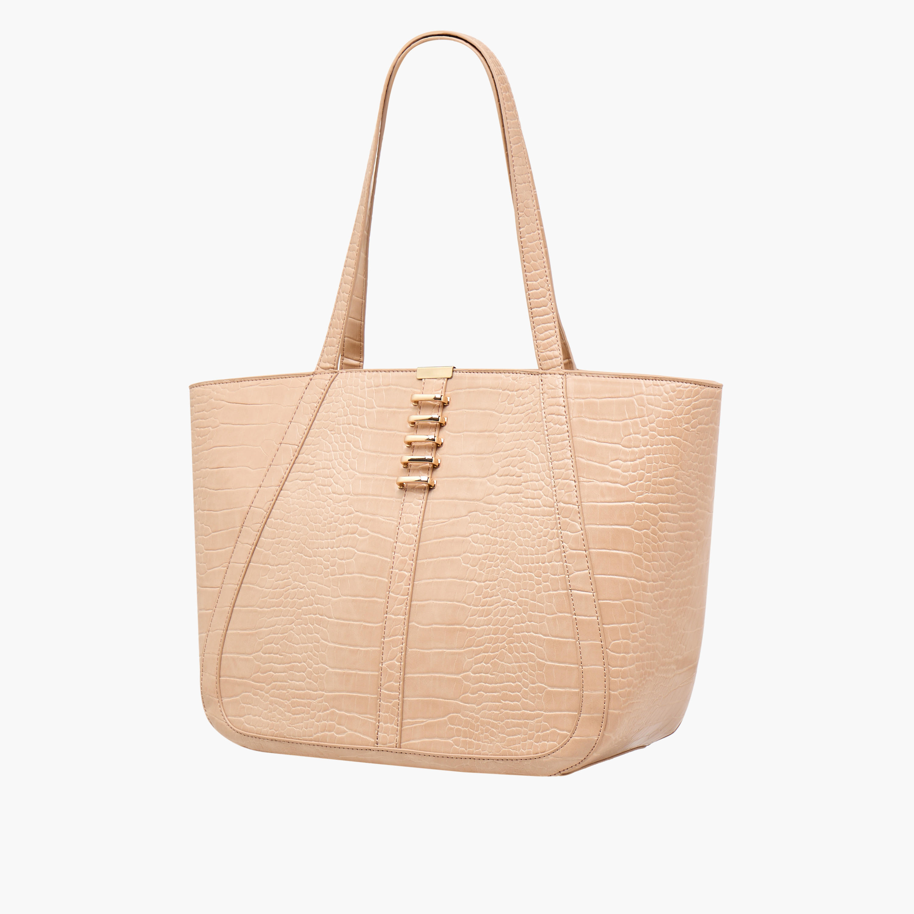 Adore Animal Textured Tote Bag with Handles-women-bagsandwallets-handbags-image-2