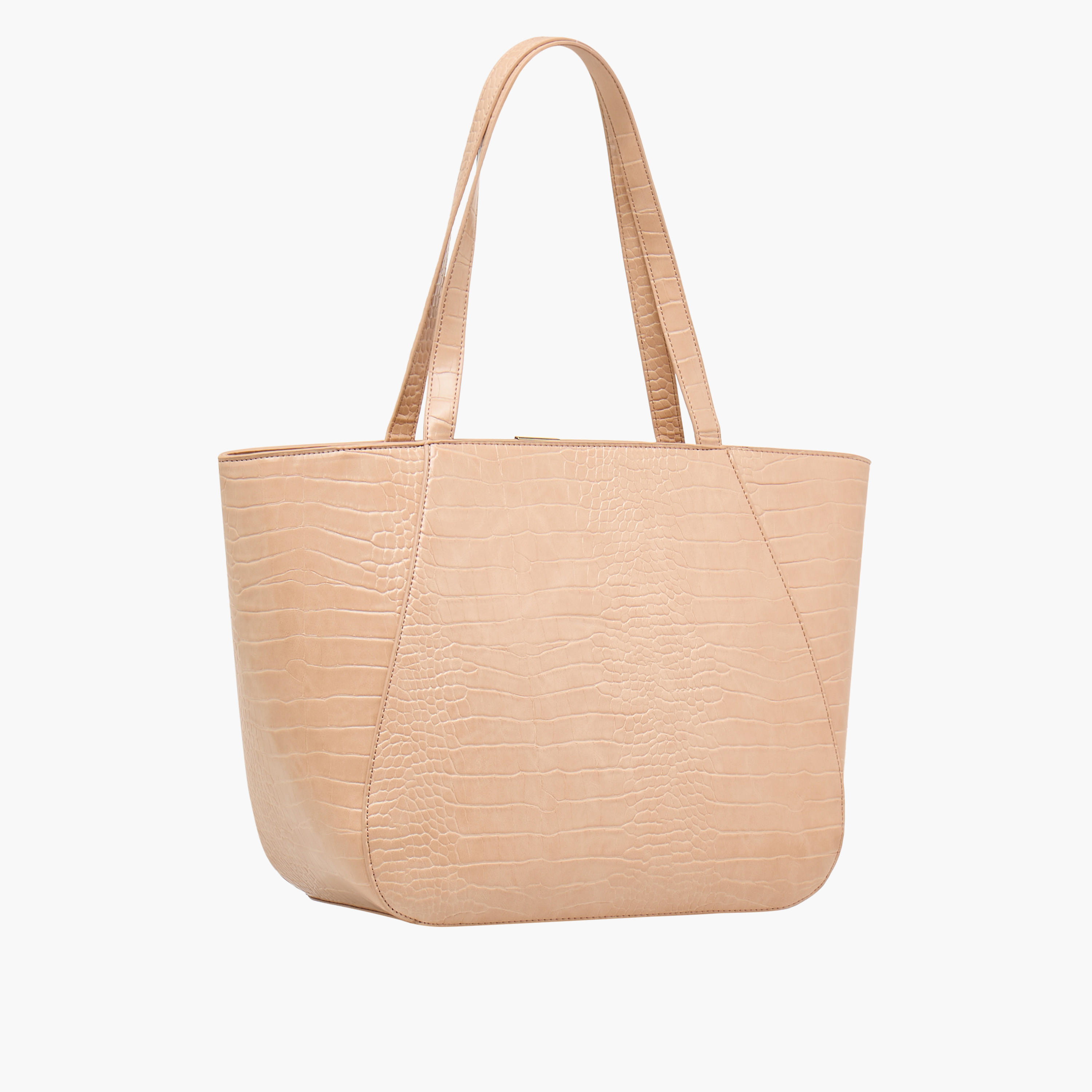 Adore Animal Textured Tote Bag with Handles-women-bagsandwallets-handbags-image-3