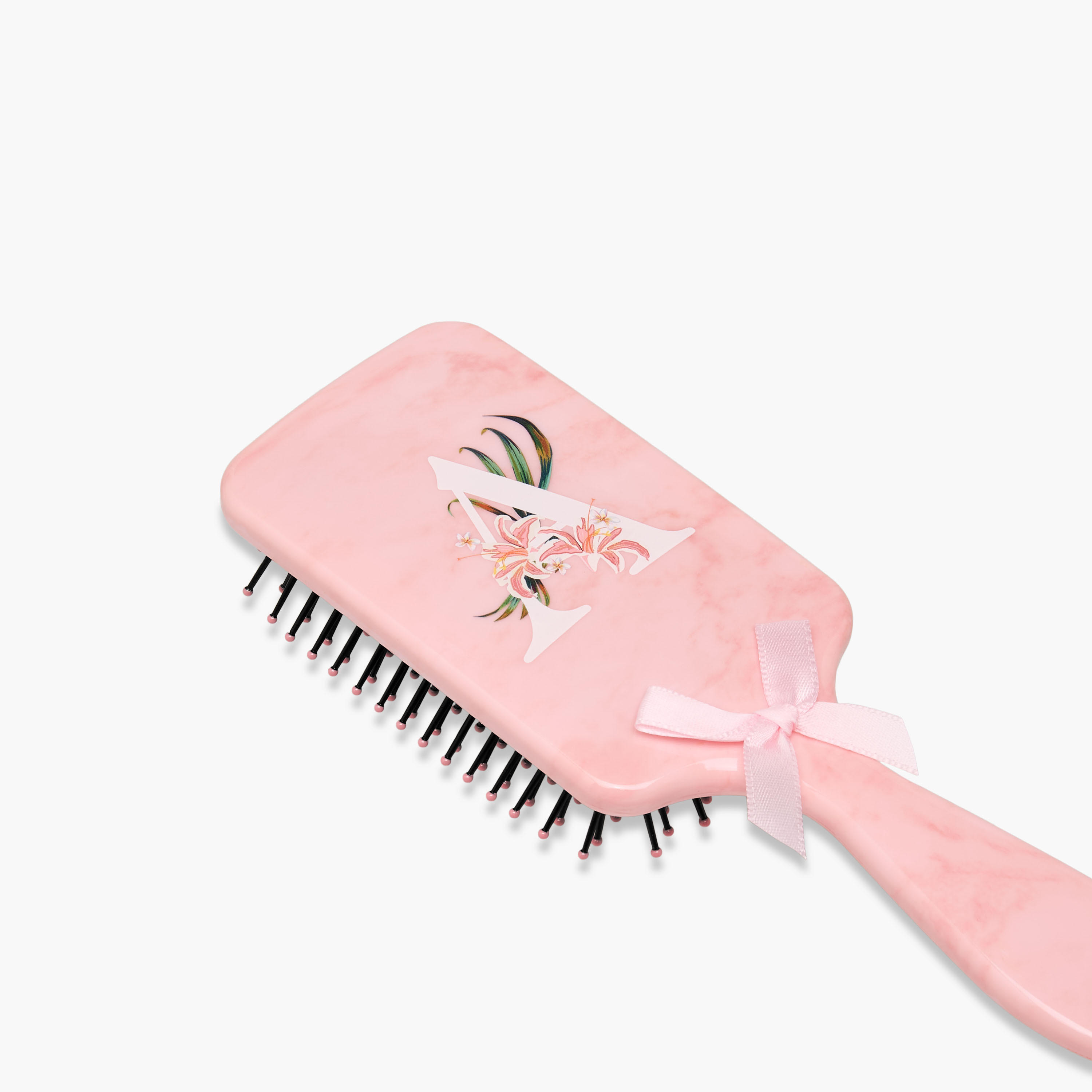 Paddle Hairbrush with Initial A Print-women-hairaccessories-brushesandcombs-image-4