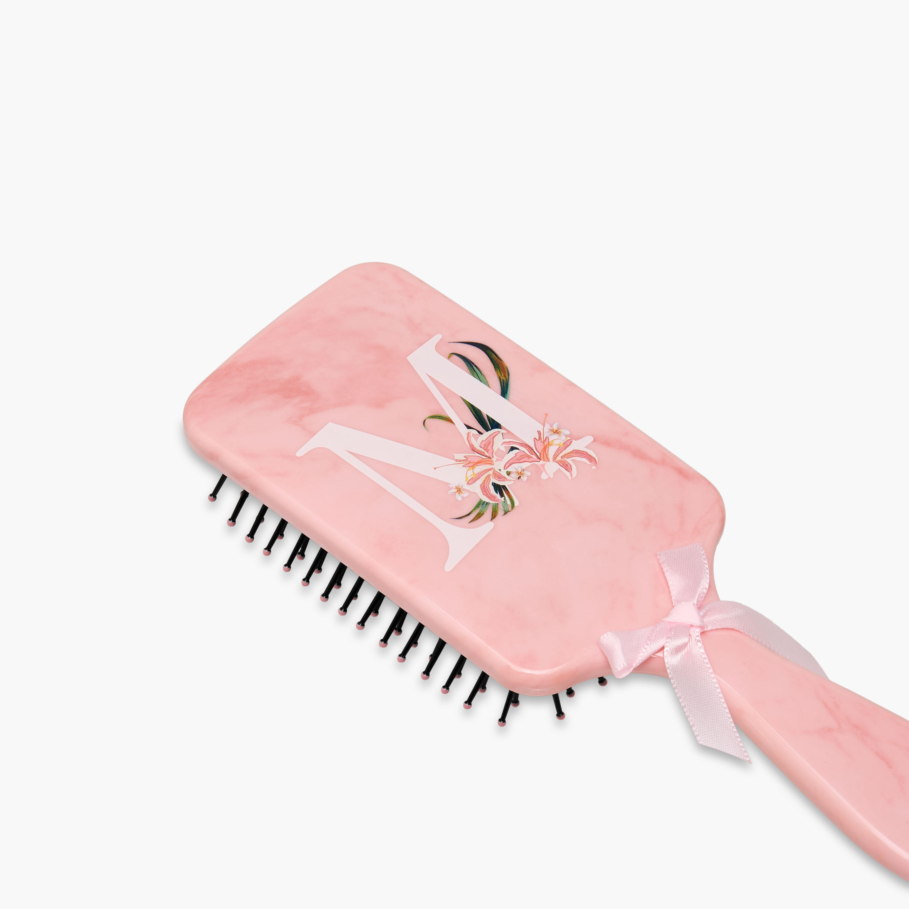 Paddle Hairbrush with Initial M Print-women-hairaccessories-brushesandcombs-image-4
