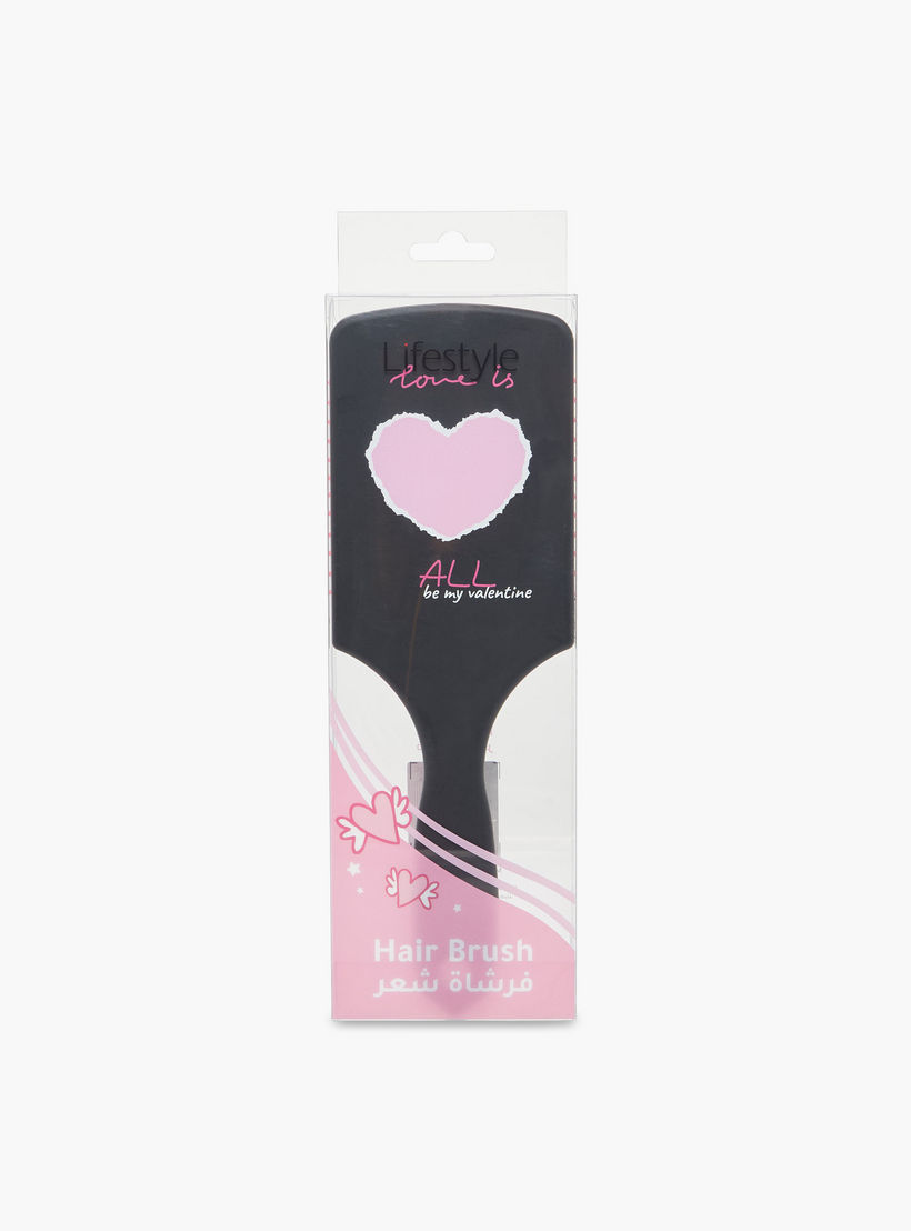 Paddle Hairbrush with Heart Print-women-hairaccessories-brushesandcombs-image-4