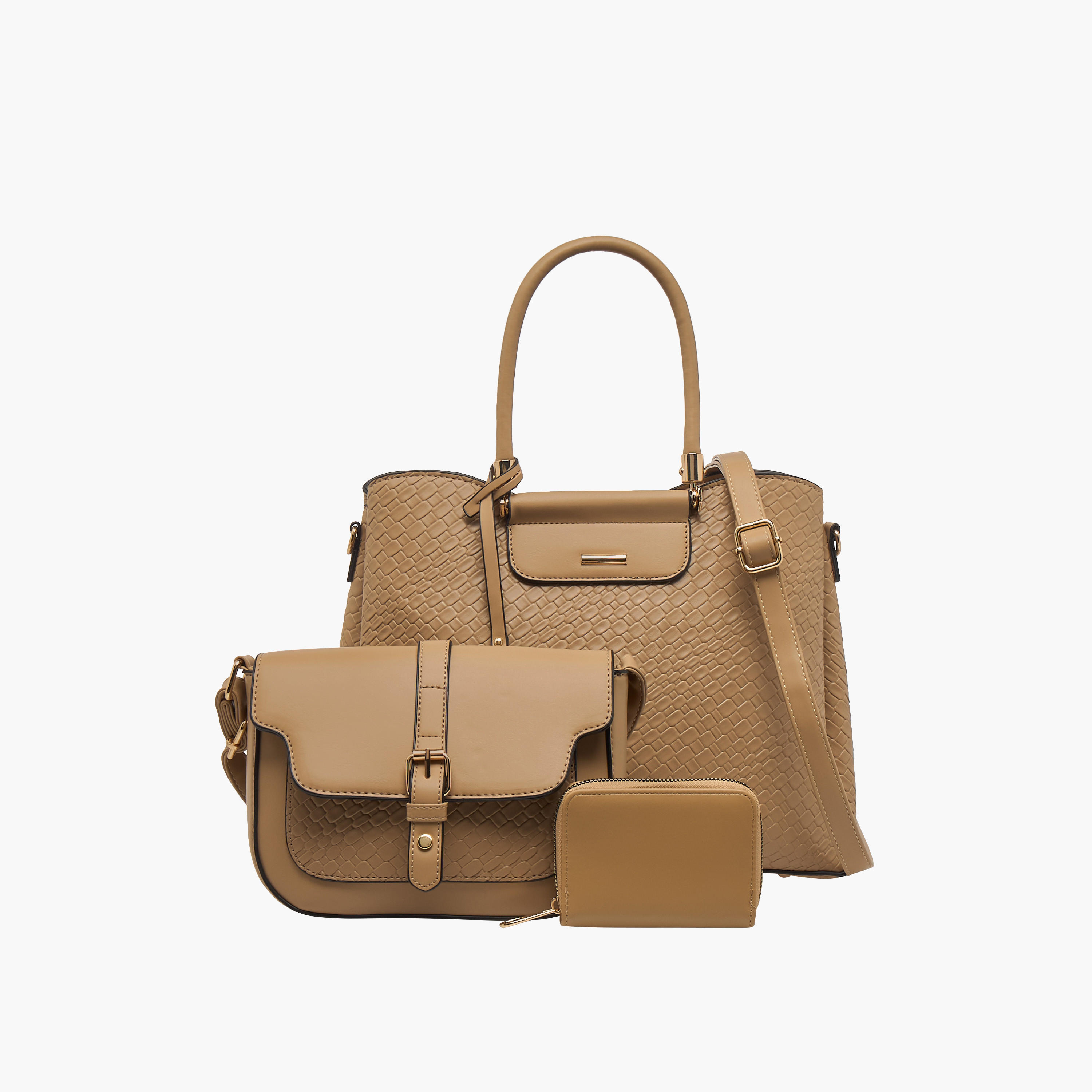 Sasha Braided Tote Bag with Crossbody Bag and Wallet-women-bagsandwallets-handbags-image-1