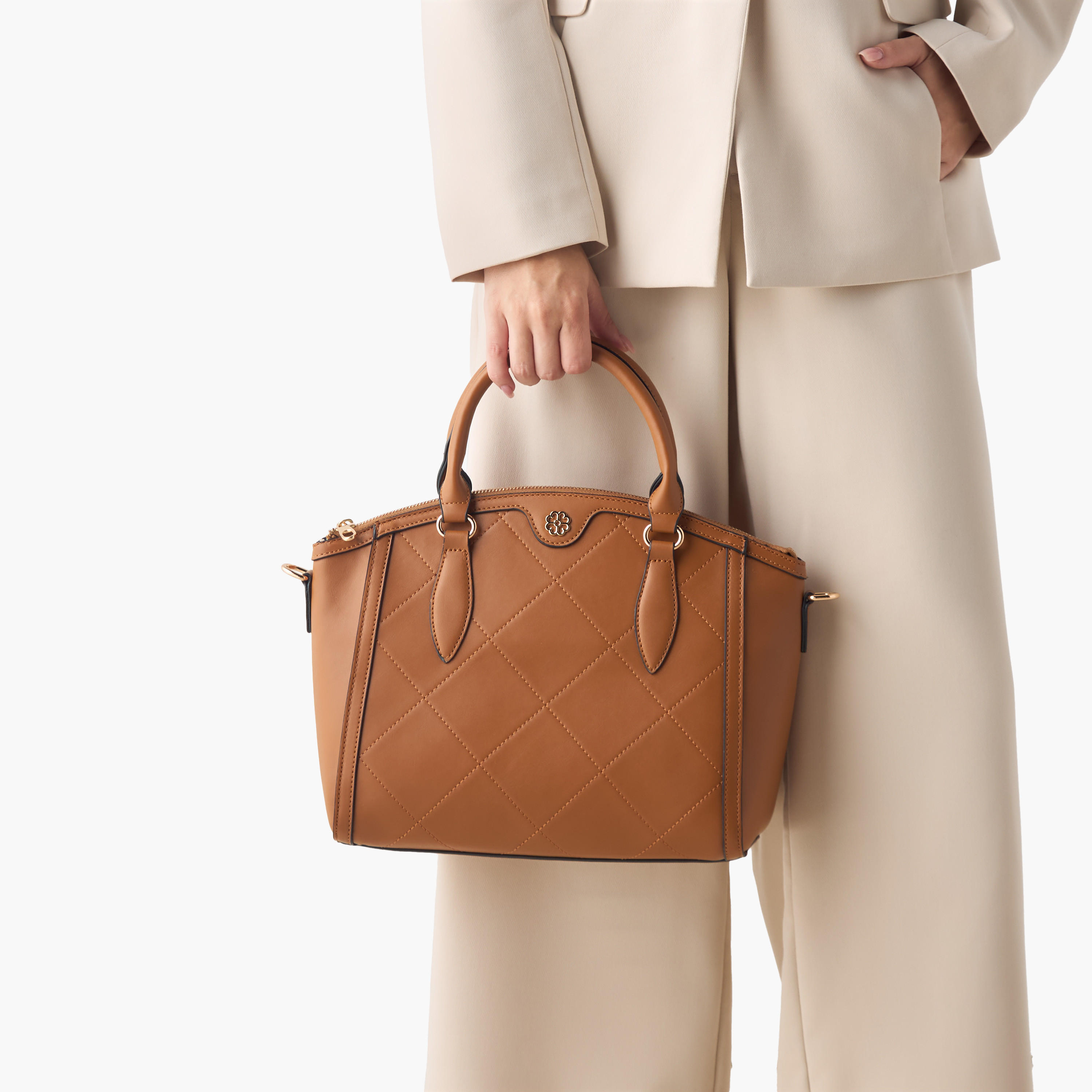 شنطة توتي بارزة الملمس بحزام قابل للفصل من ساشا-women-bagsandwallets-handbags-image-2