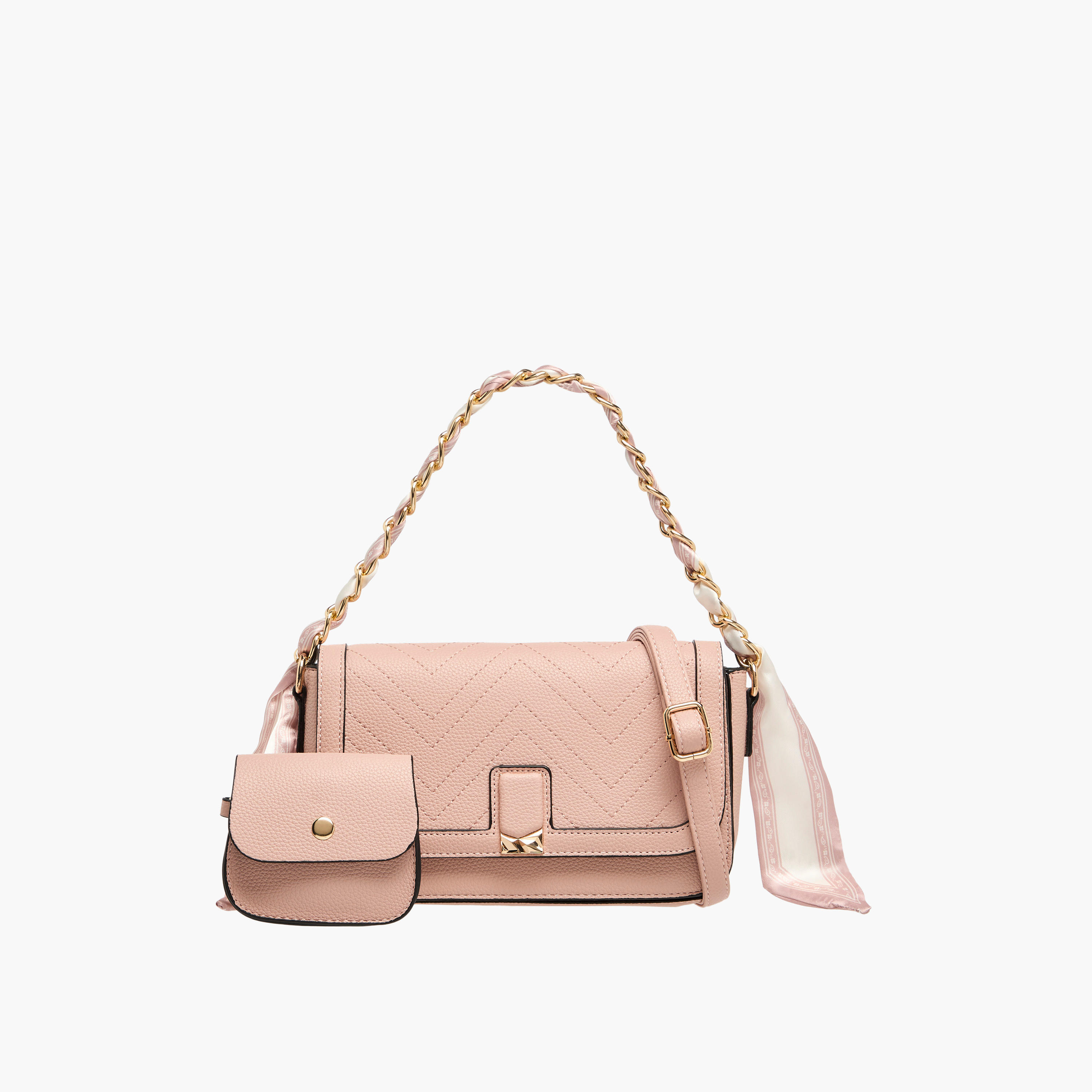 Sasha Textured Crossbody Bag with Pouch-women-bagsandwallets-handbags-image-1