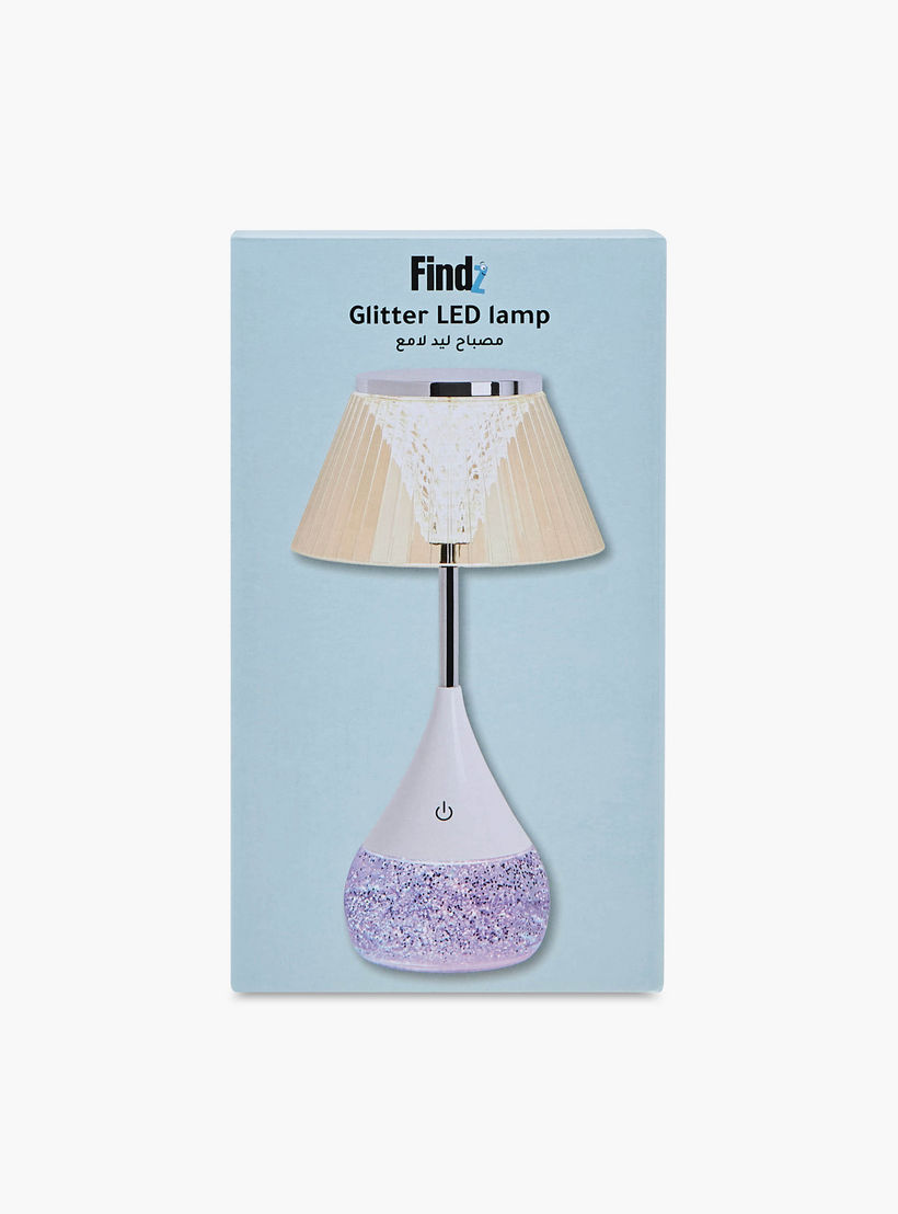 Findz Glitter LED Table Lamp - 11x11x18 cm-household-lighting-tableanddesklamps-image-5