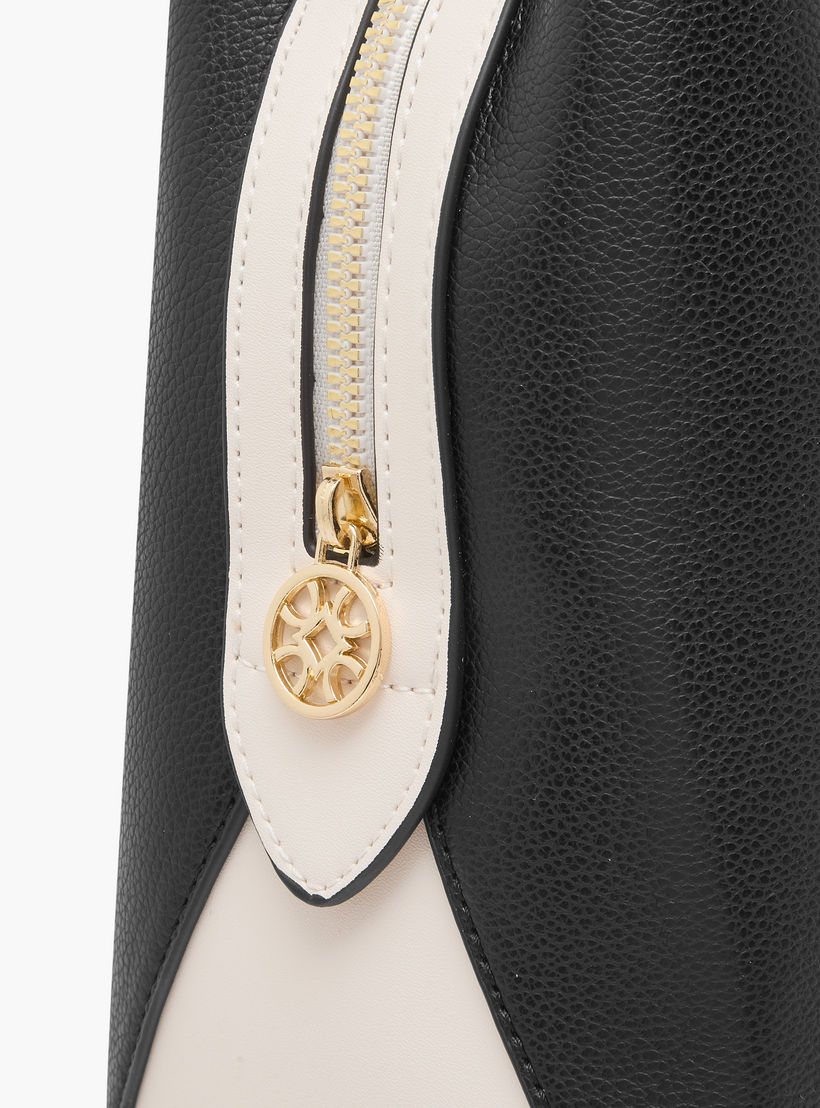 Sasha Kodes Textured Tote Bag with Top Handles-women-bagsandwallets-handbags-image-6