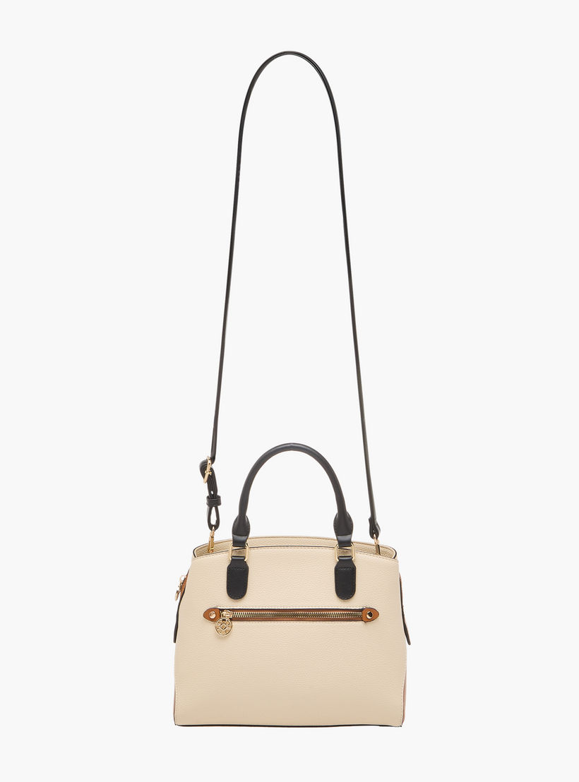 Sasha Kodes Textured Tote Bag with Top Handles-women-bagsandwallets-handbags-image-3