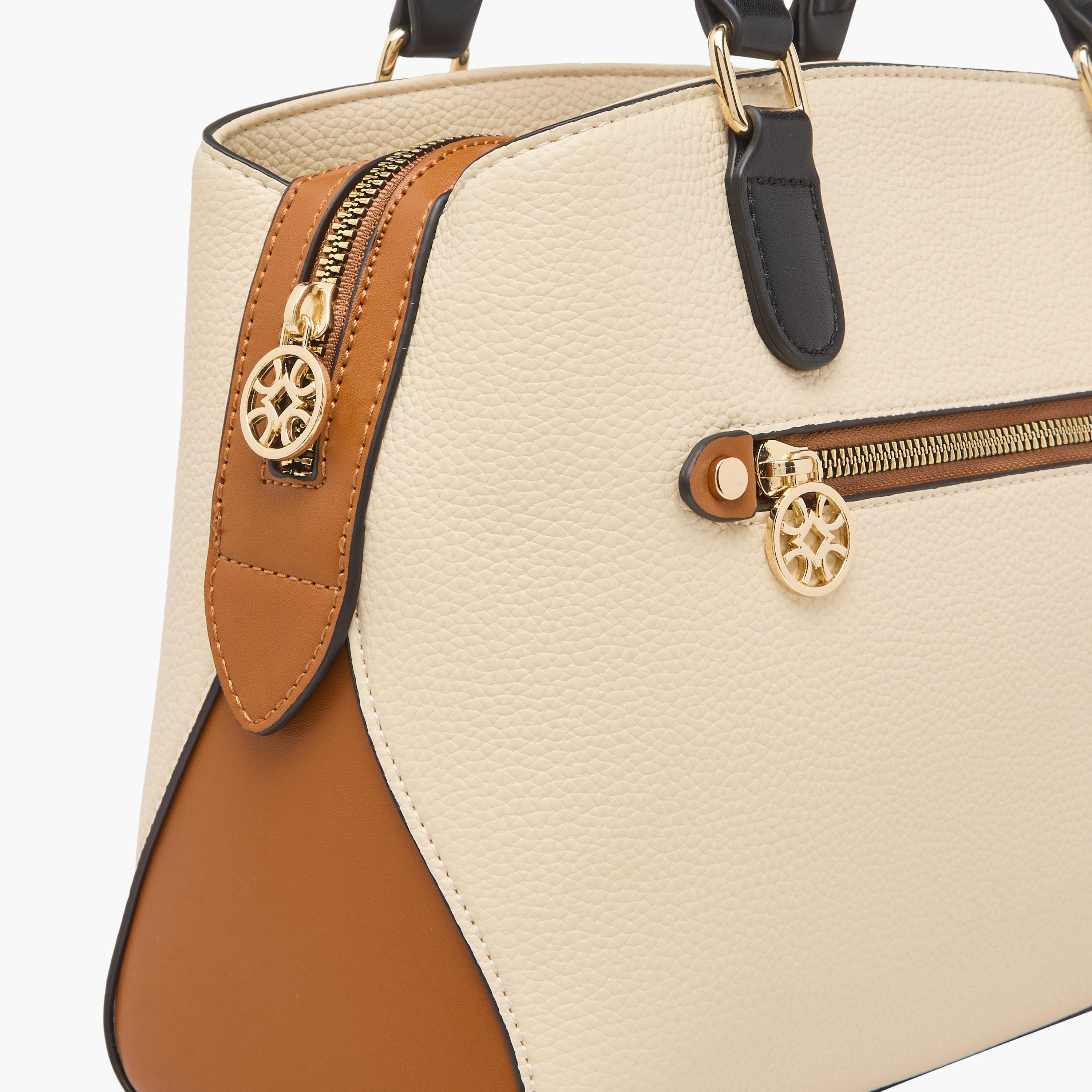 Sasha Kodes Textured Tote Bag with Top Handles-women-bagsandwallets-handbags-image-5