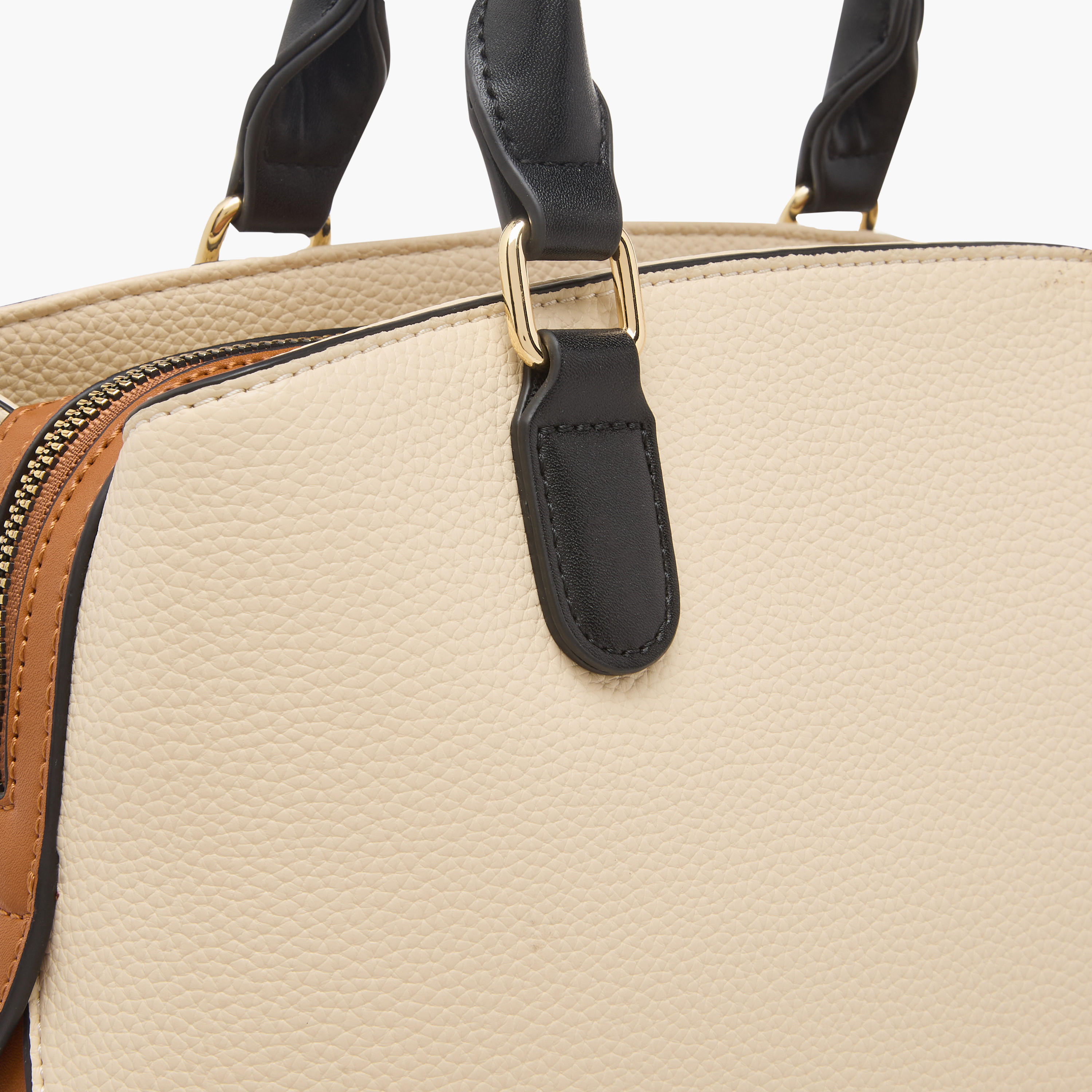 Sasha Kodes Textured Tote Bag with Top Handles-women-bagsandwallets-handbags-image-6