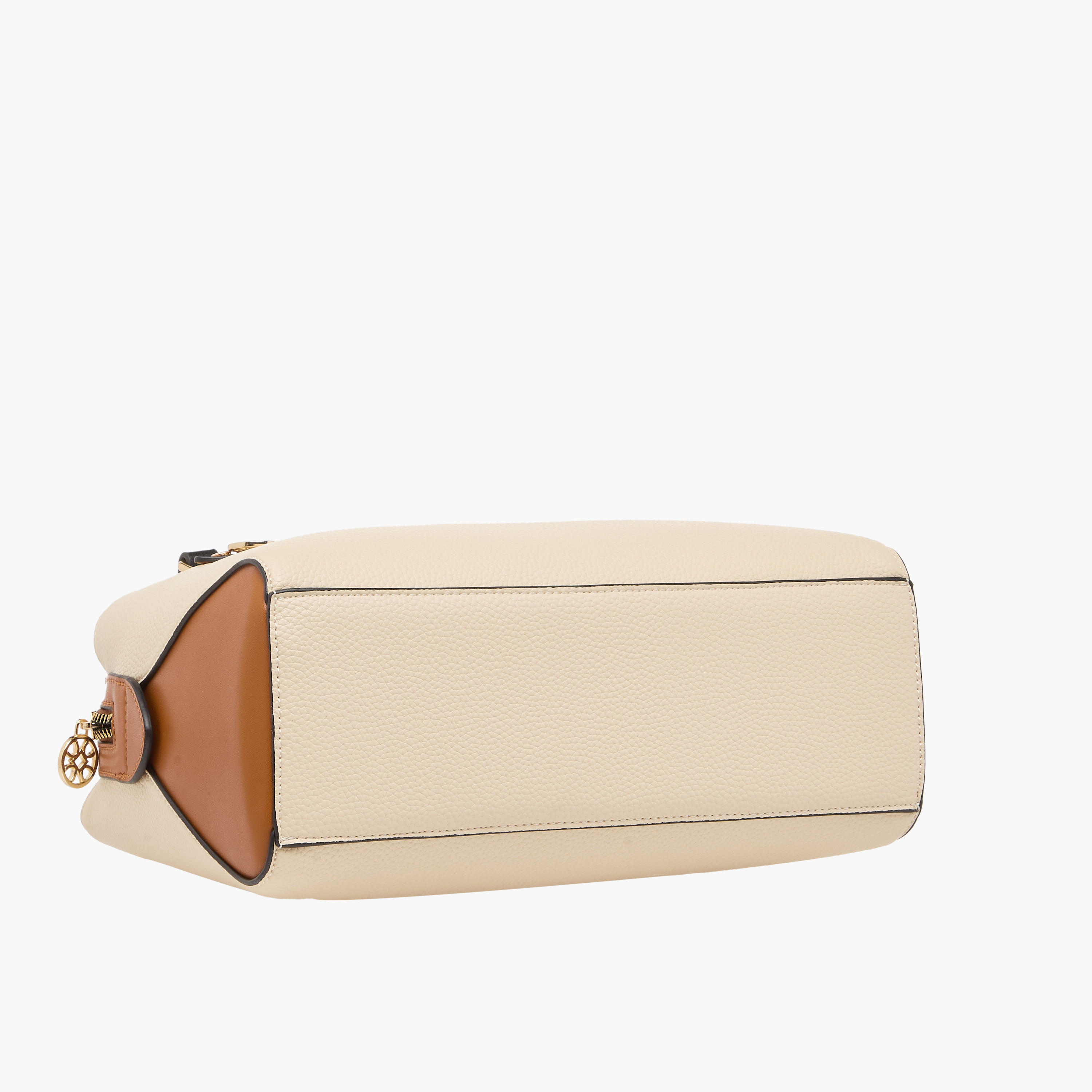 Sasha Kodes Textured Tote Bag with Top Handles-women-bagsandwallets-handbags-image-7