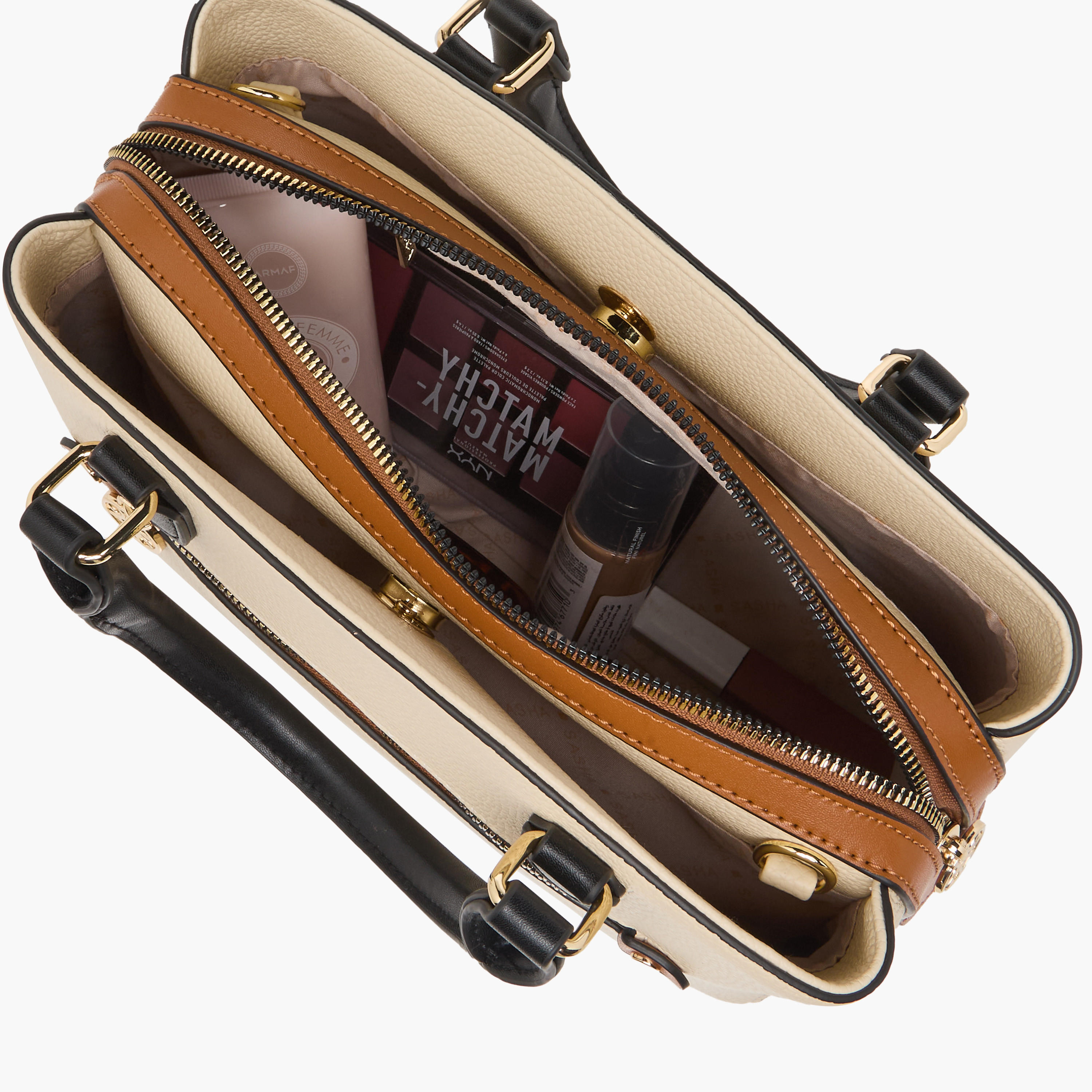 Sasha Kodes Textured Tote Bag with Top Handles-women-bagsandwallets-handbags-image-9