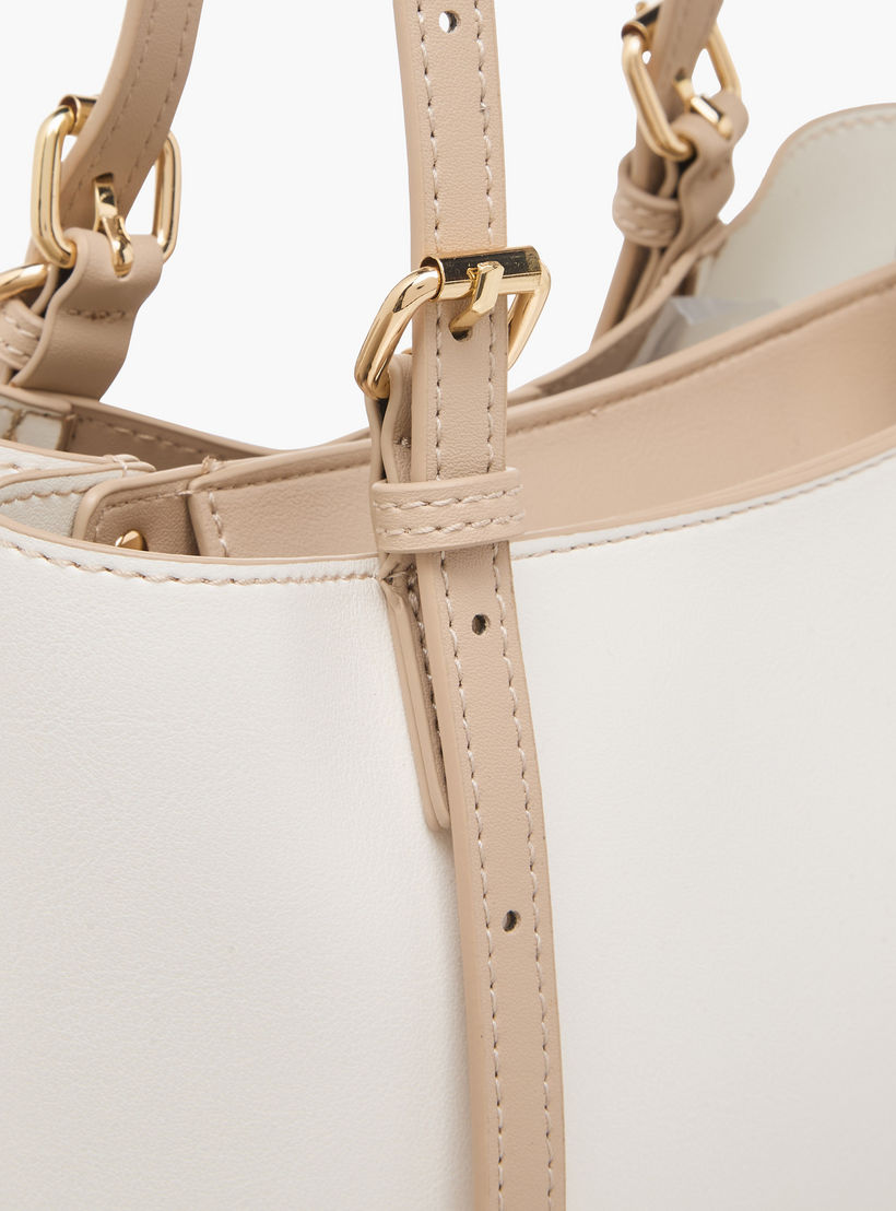 Sasha Kodes Colourblock Tote Bag with Scarf Accent-women-bagsandwallets-handbags-image-6