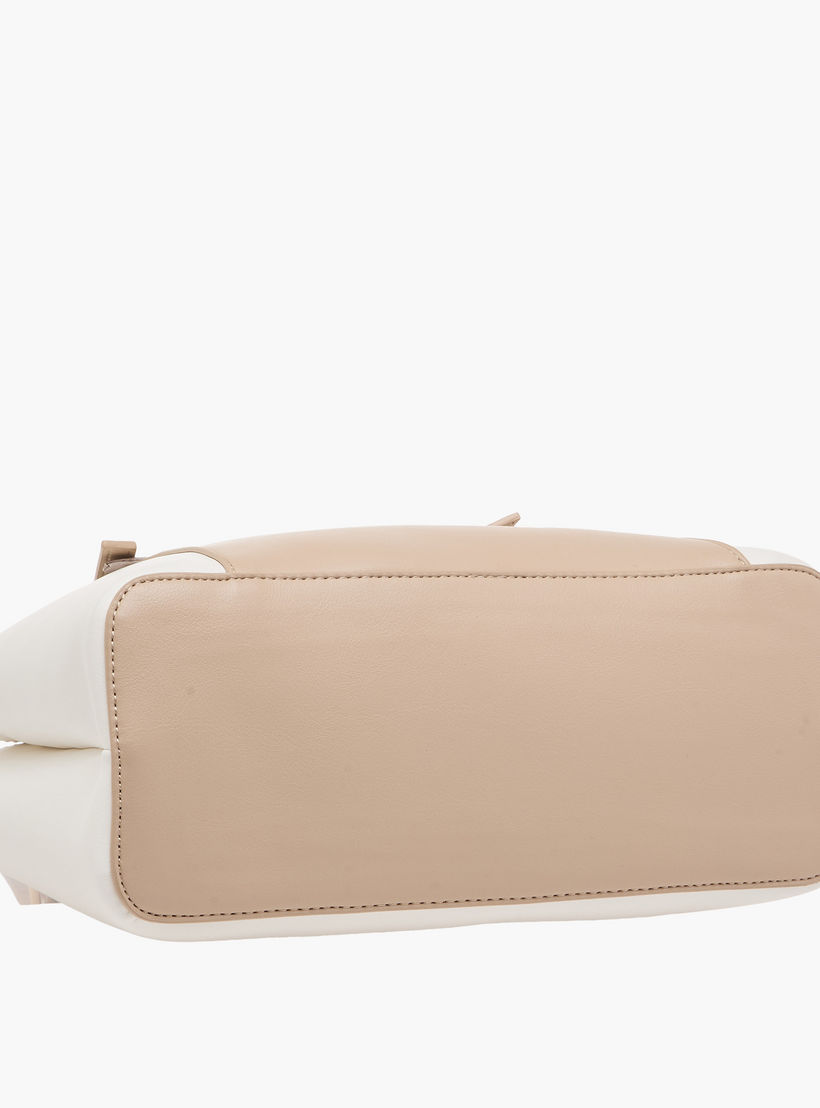 Sasha Kodes Colourblock Tote Bag with Scarf Accent-women-bagsandwallets-handbags-image-7