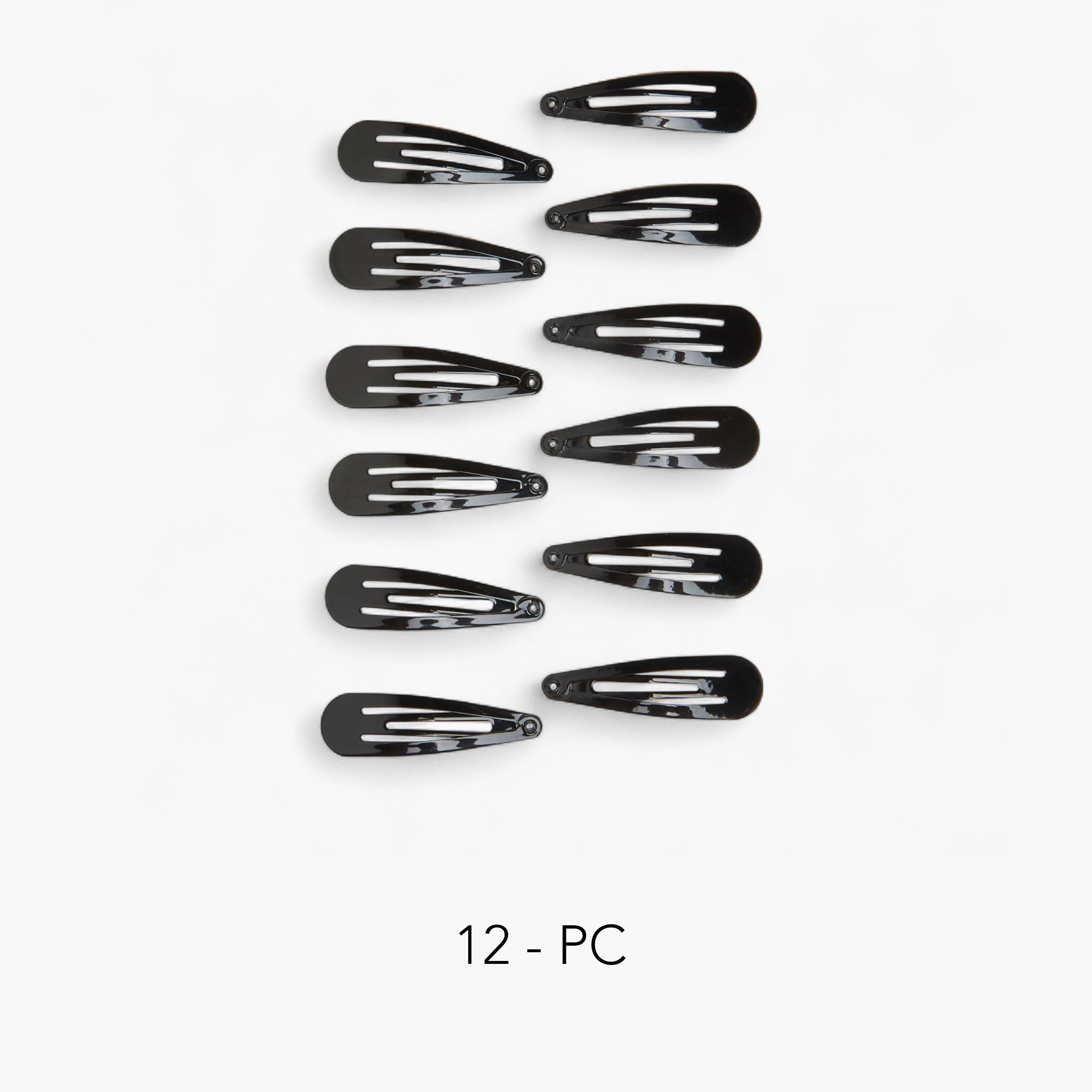 Pack of 12 Solid Hair Clip-women-hairaccessories-clips-image-1