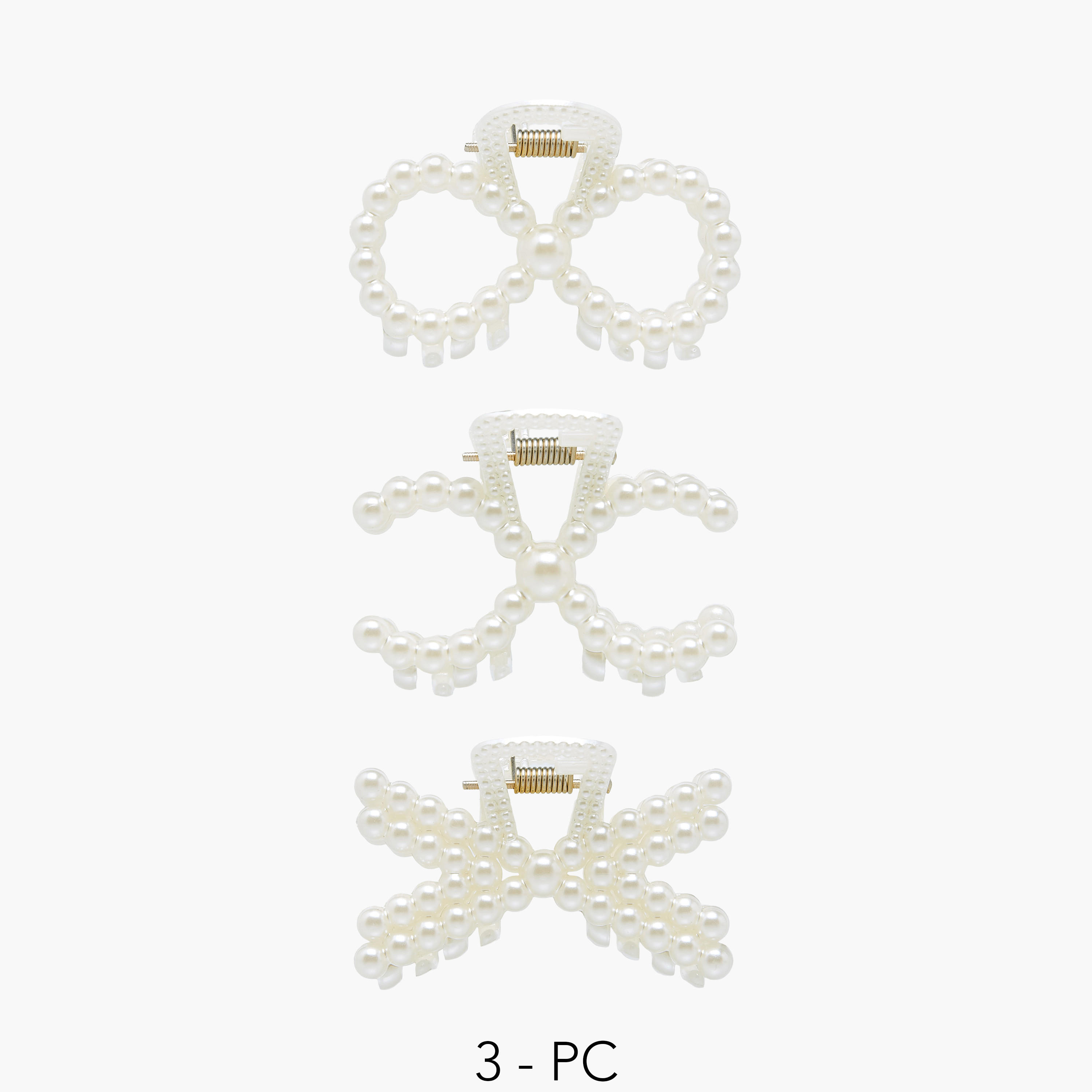 مشابك شعر بتزيينات لؤلؤ - عبوة 3 قطع-women-hairaccessories-clamps-image-1