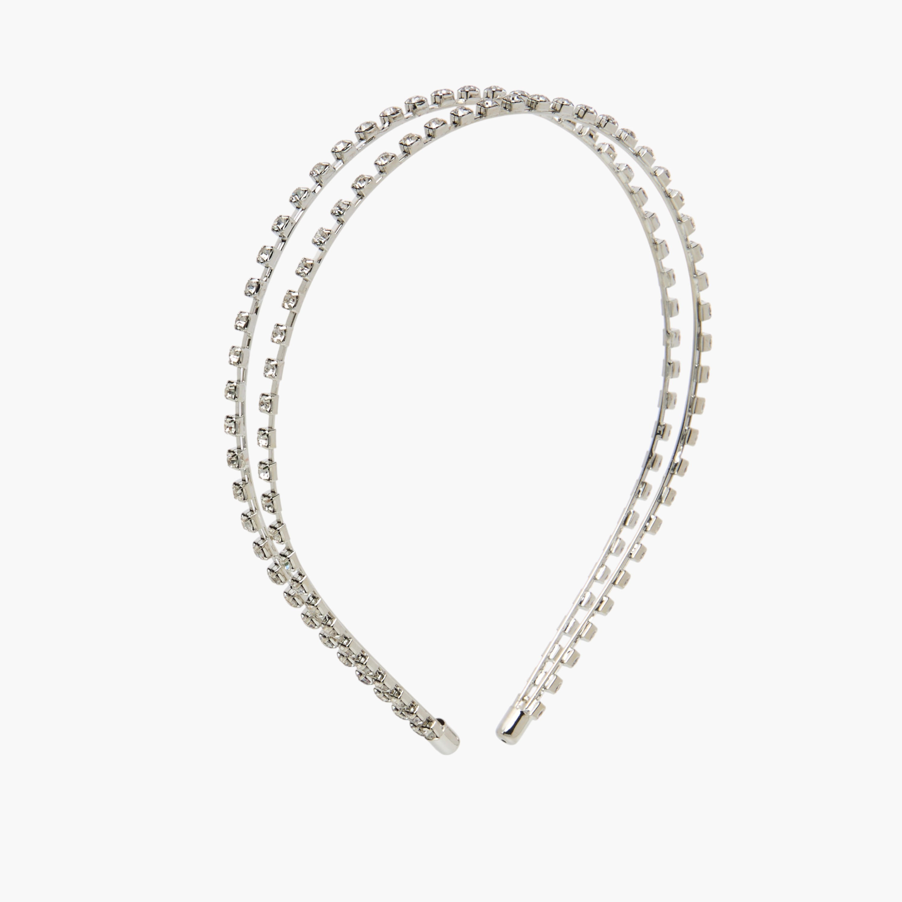 Double Row Hairband with Diamante Embellishment-women-hairaccessories-bands-image-1
