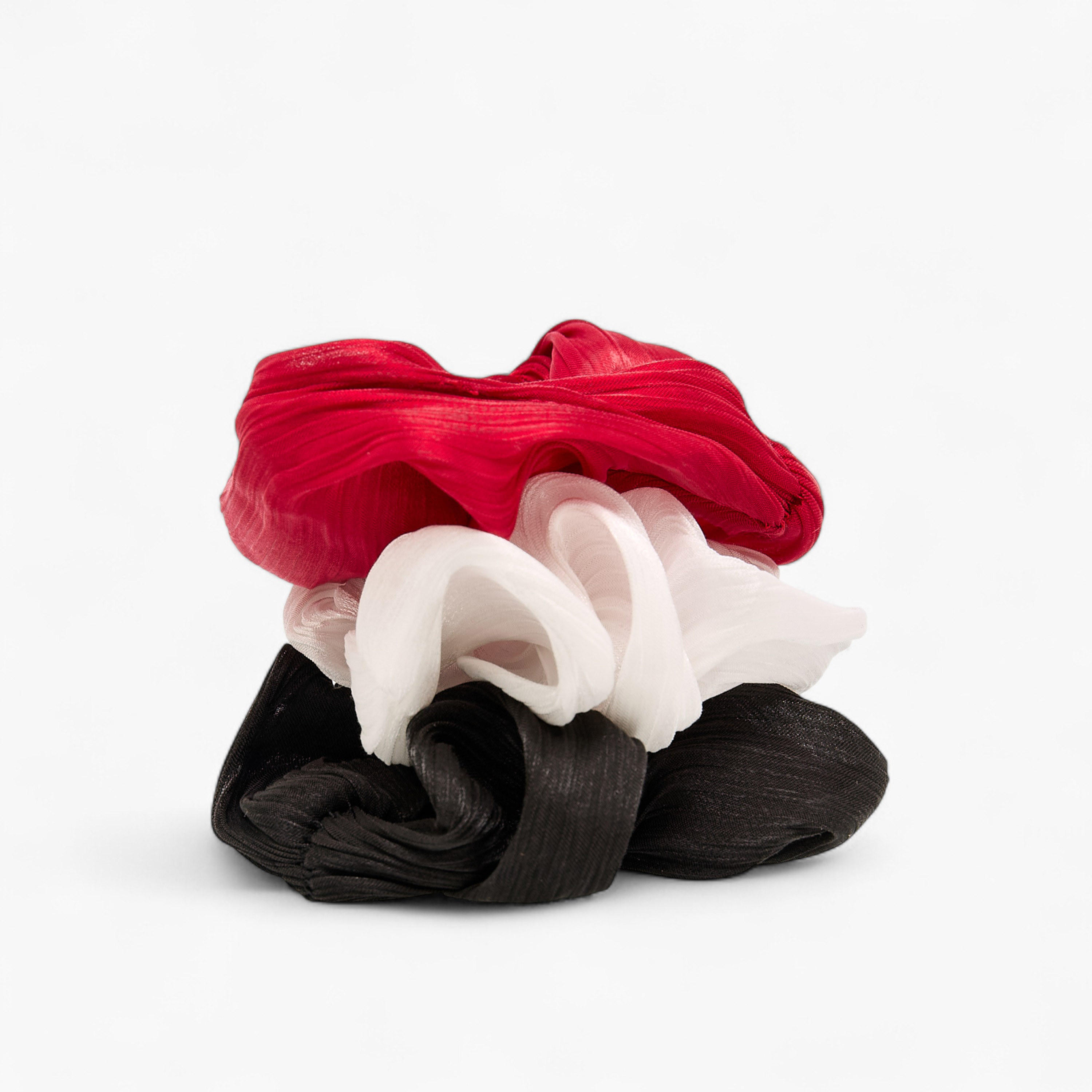 Pack of 3 Polyester Hair Scrunchie-women-hairaccessories-scrunchies-image-2