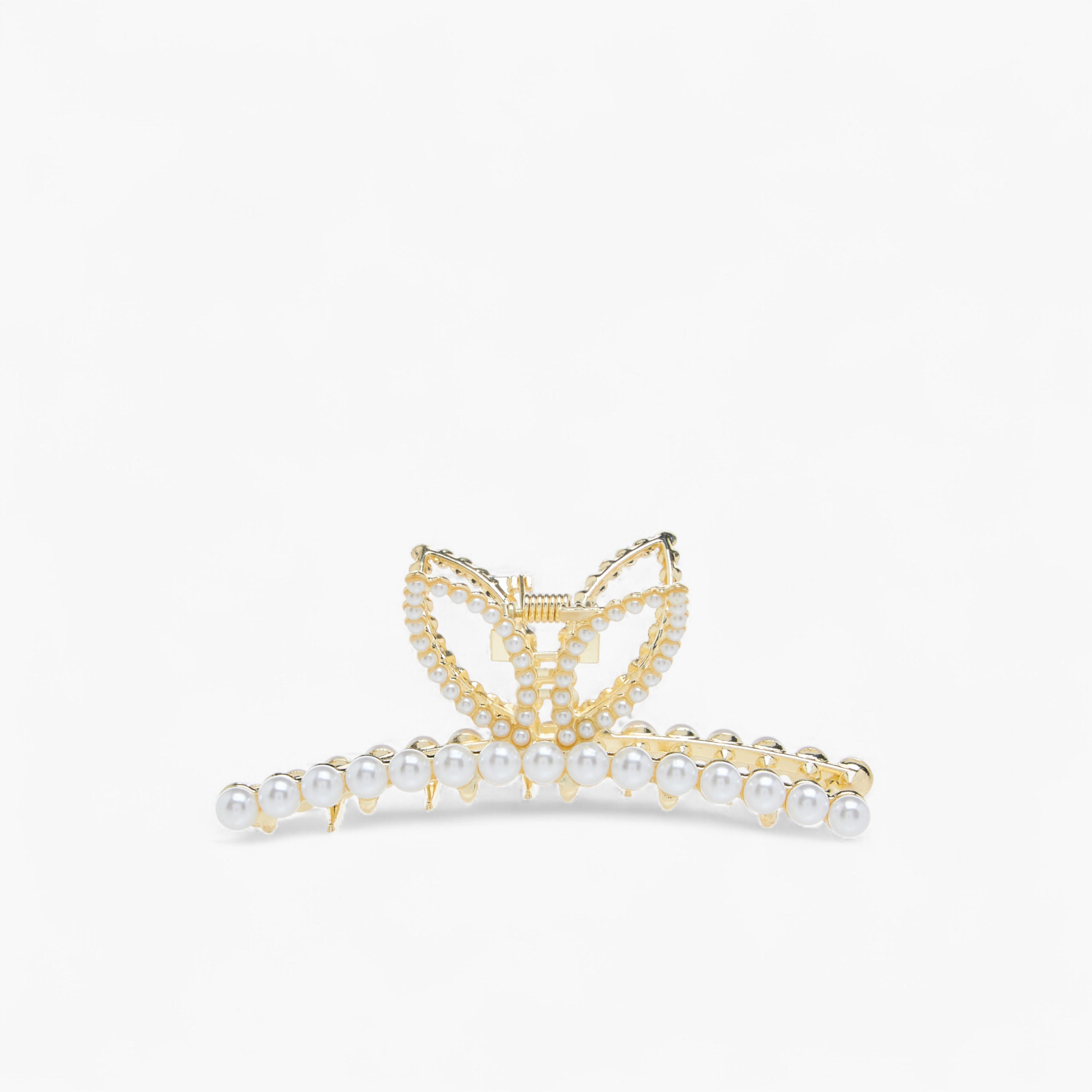 Hair Clamp with Pearl Embellishments-women-hairaccessories-clamps-image-1