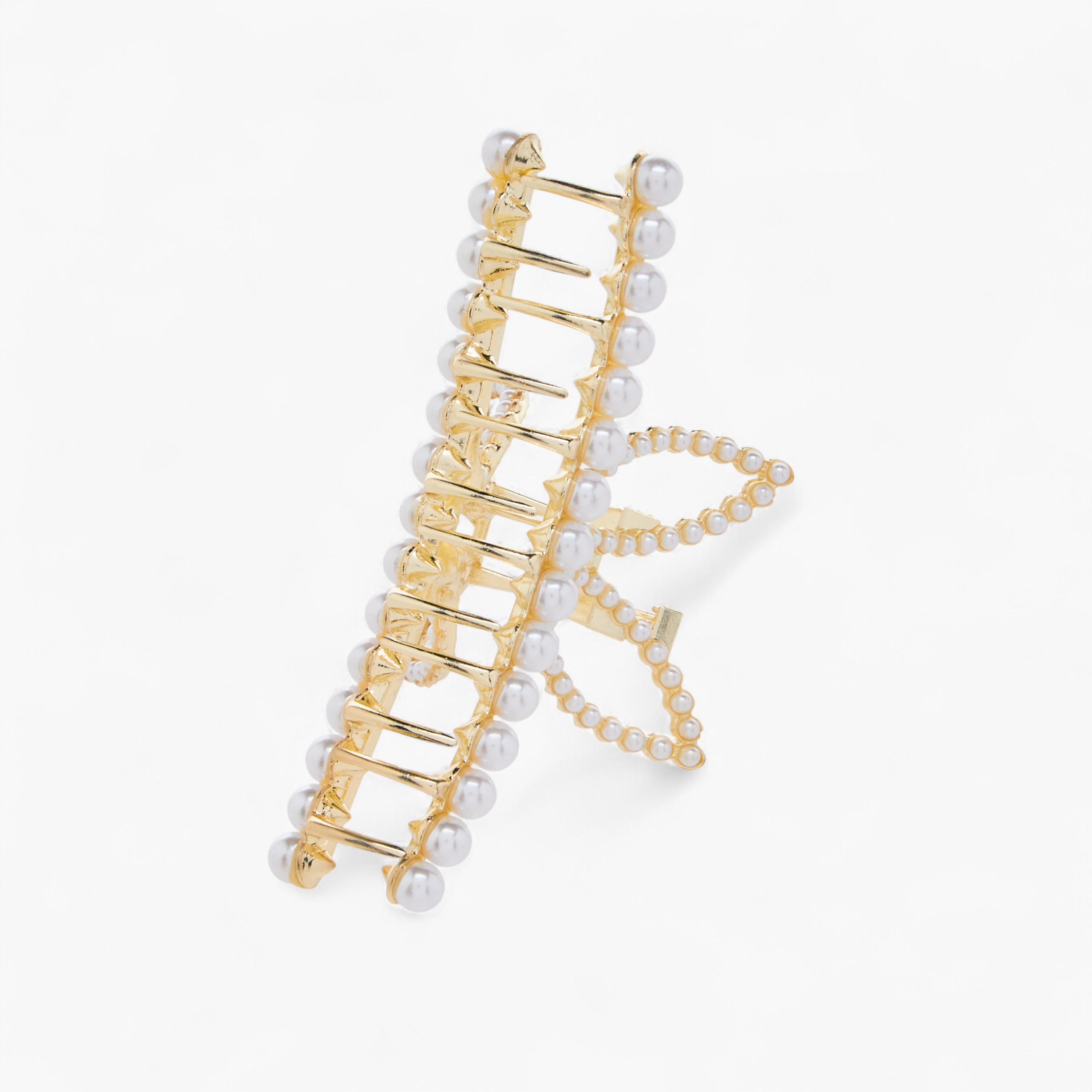 Hair Clamp with Pearl Embellishments-women-hairaccessories-clamps-image-3