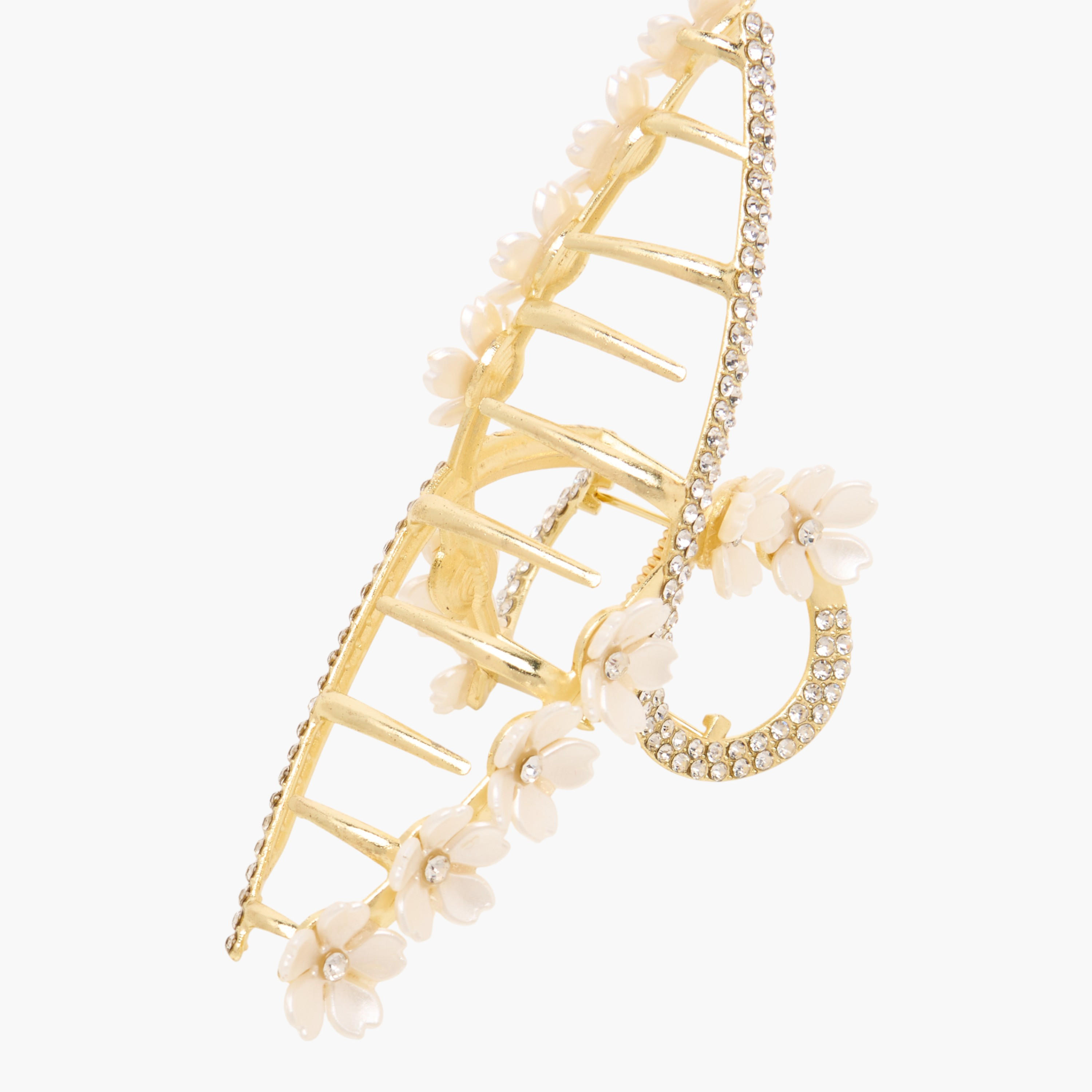 Hair Clamp with Floral Detail-women-hairaccessories-clamps-image-3