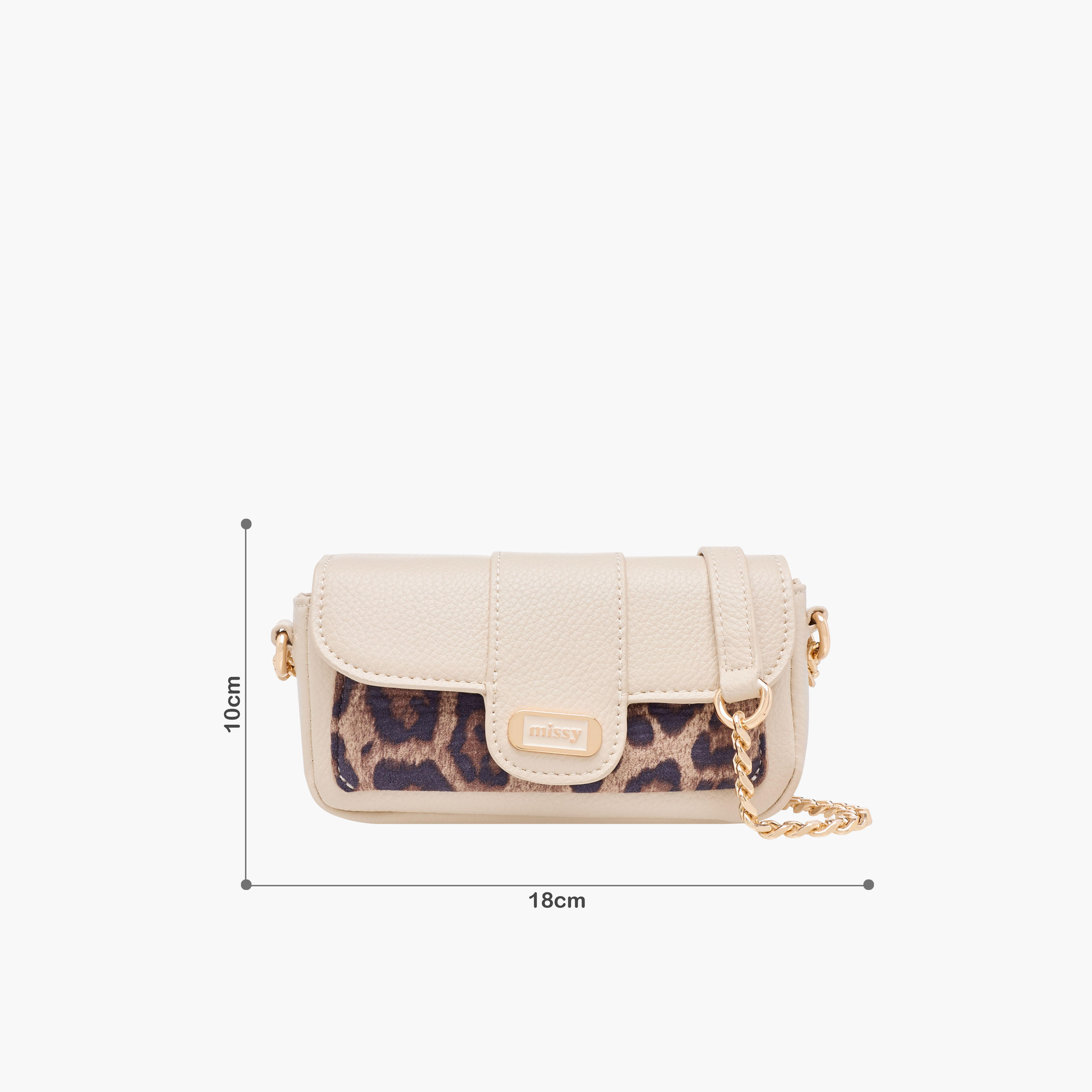Missy Textured Crossbody Bag with Chain Strap-women-bagsandwallets-handbags-image-2