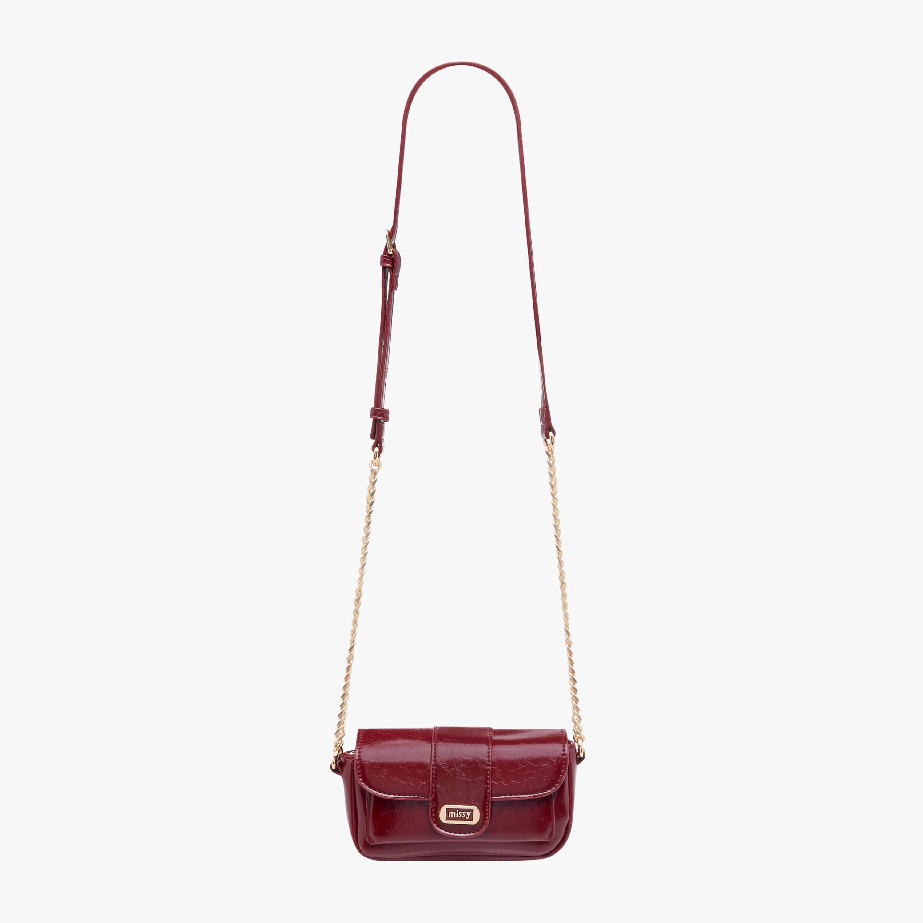 Missy Textured Crossbody Bag with Chain Strap-women-bagsandwallets-handbags-image-3