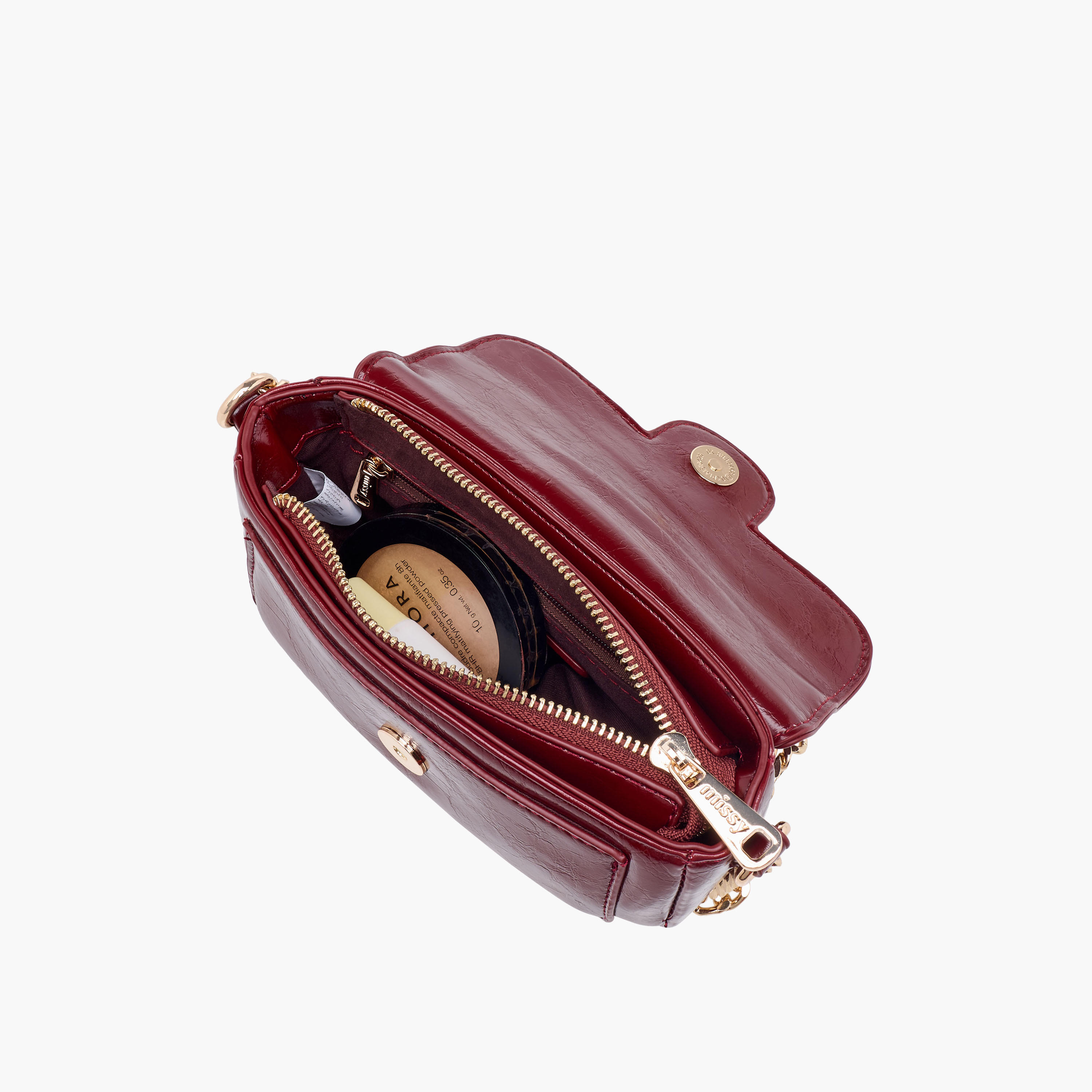 Missy Textured Crossbody Bag with Chain Strap-women-bagsandwallets-handbags-image-8