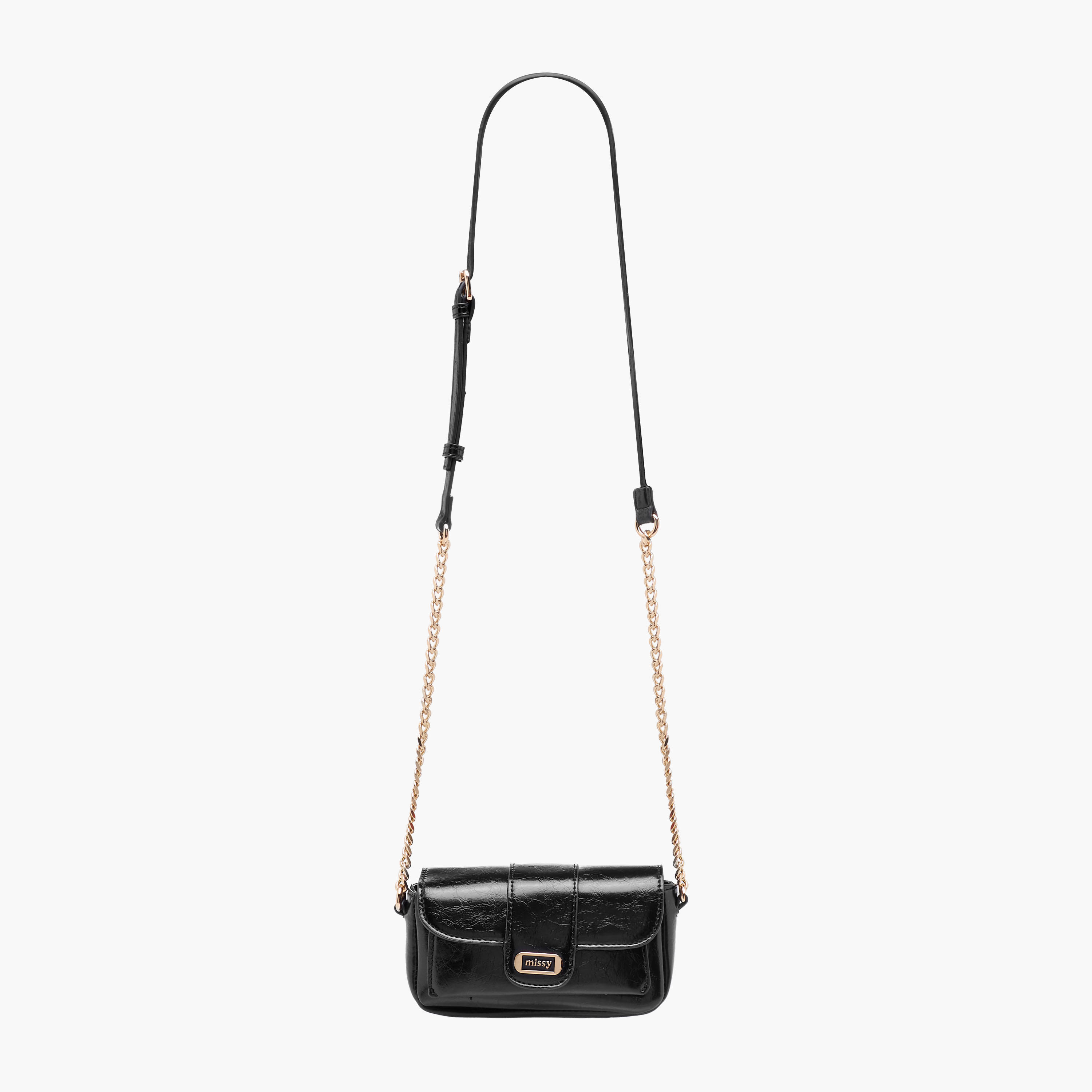 Missy Textured Crossbody Bag with Chain Strap-women-bagsandwallets-handbags-image-3