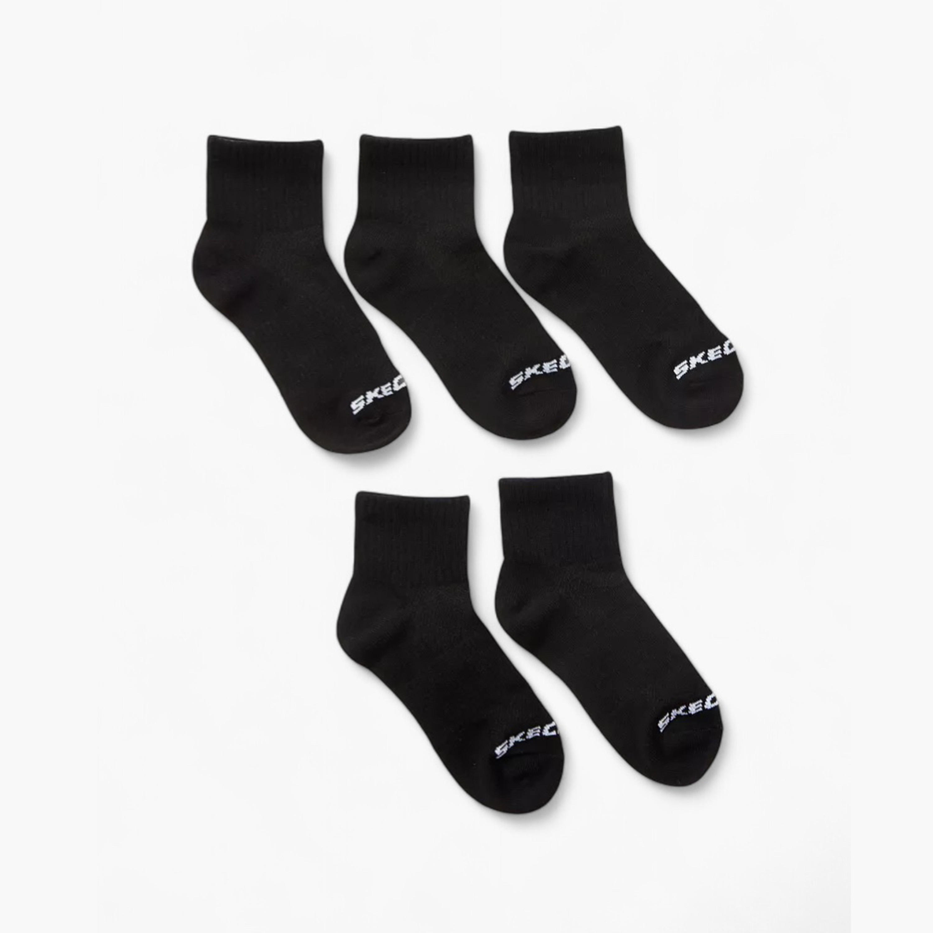 Skechers Logo Print Ankle Length Socks - Set of 5-girls-accessories-socks-image-1