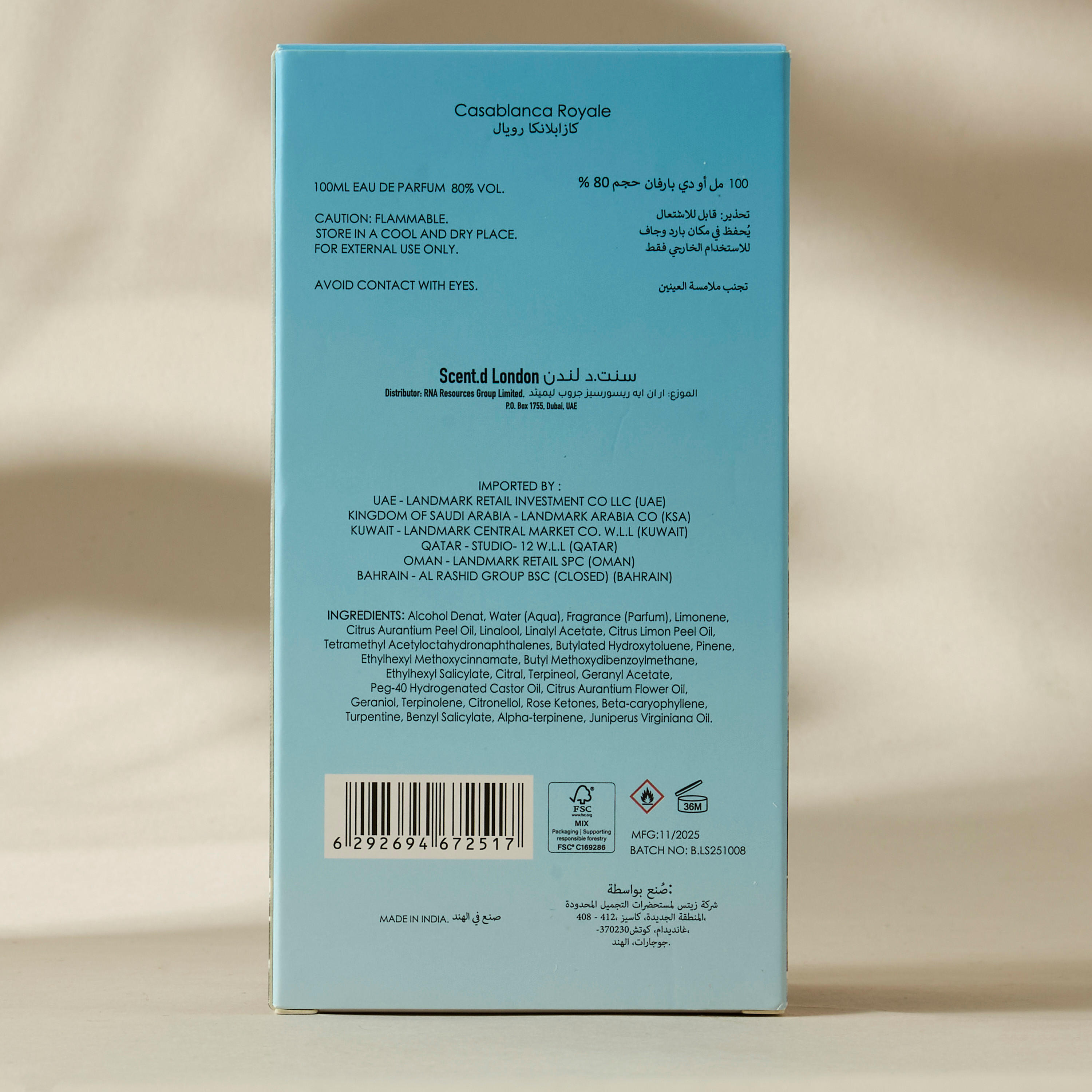 Scent.d London Casablanca Royale Eau de Parfum - 100 ml-beautyandpersonalcare-fragrance-unisex-image-7