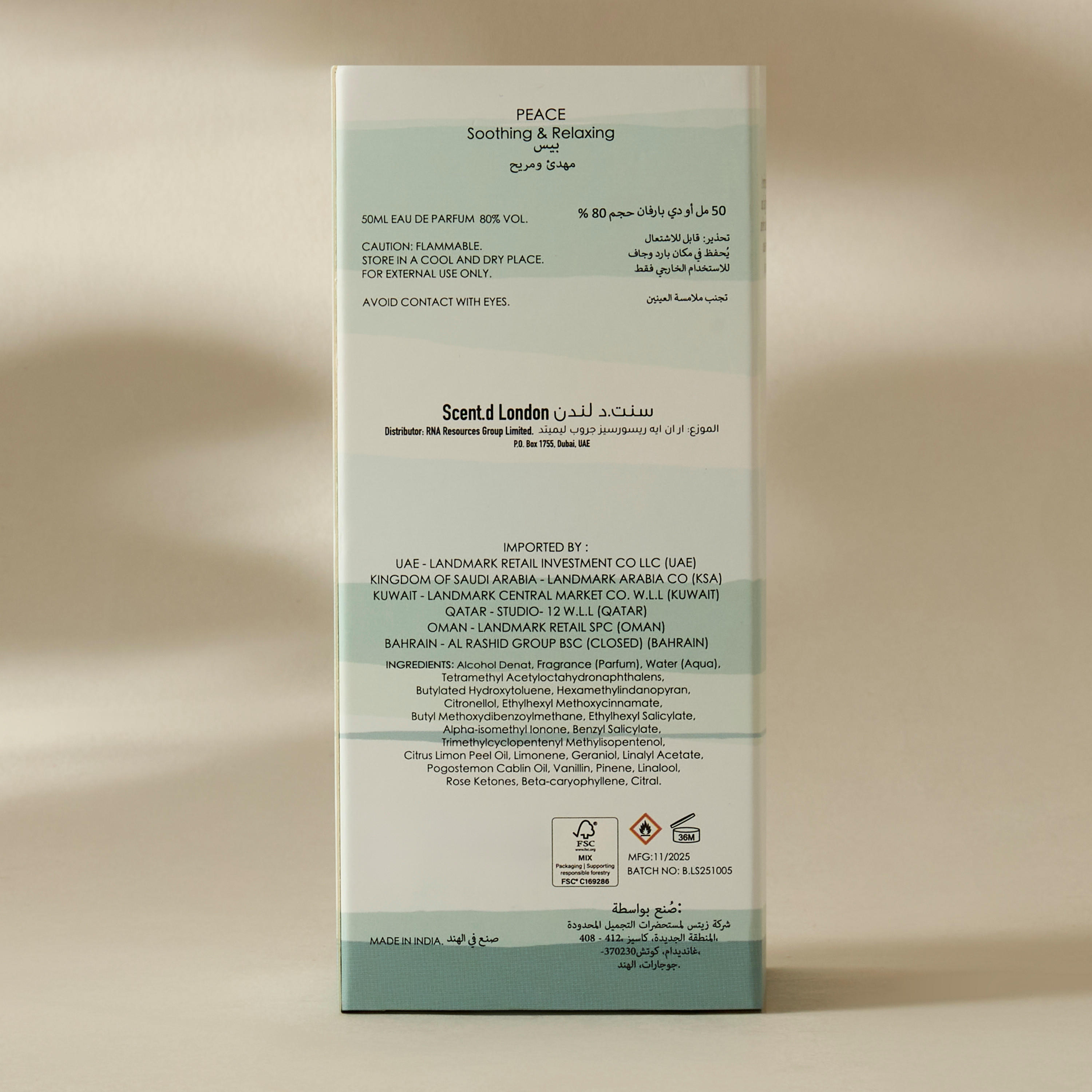 Scent.d London Peace Eau de Parfum - 50 ml-beautyandpersonalcare-fragrance-unisex-image-7